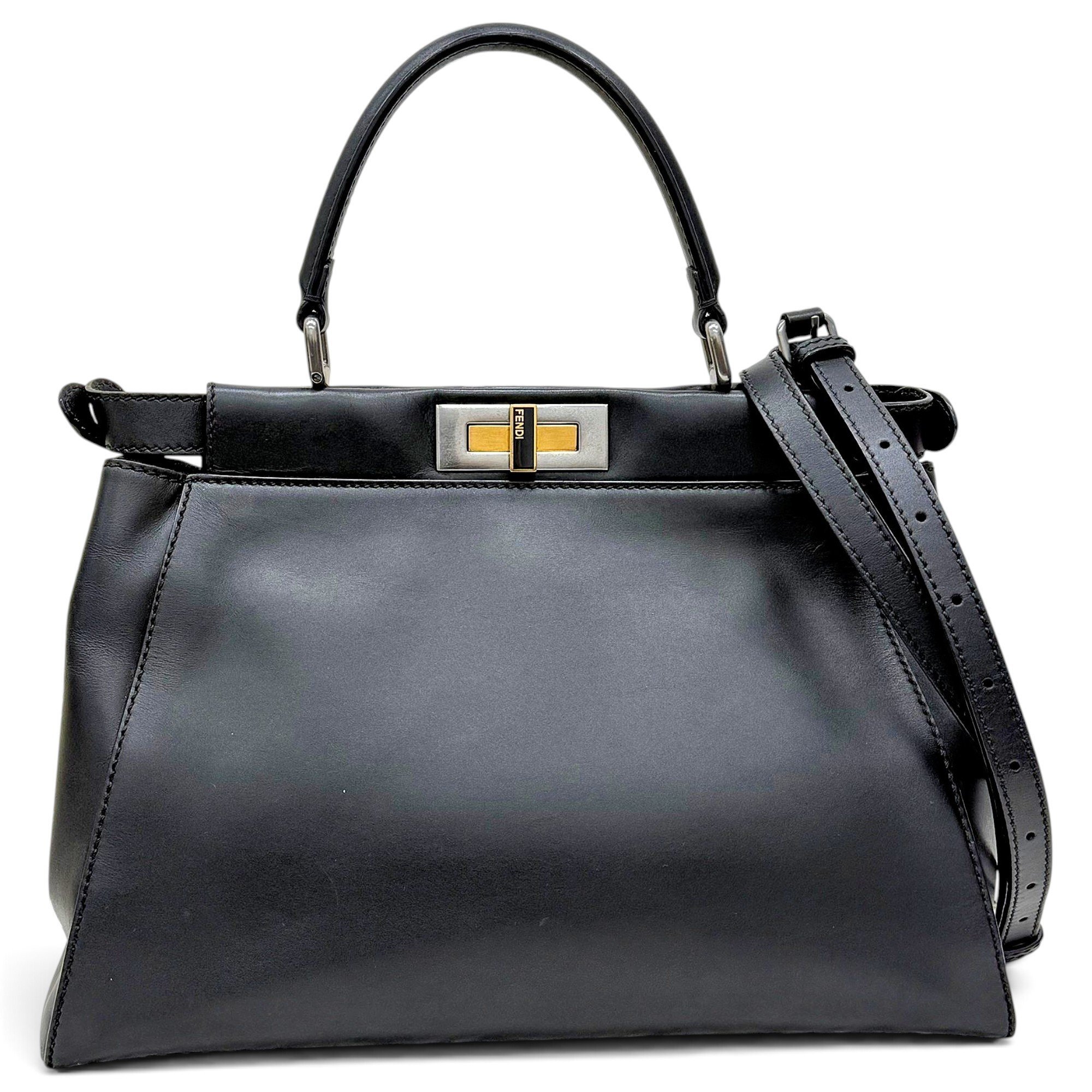 Peekaboo leather handbag