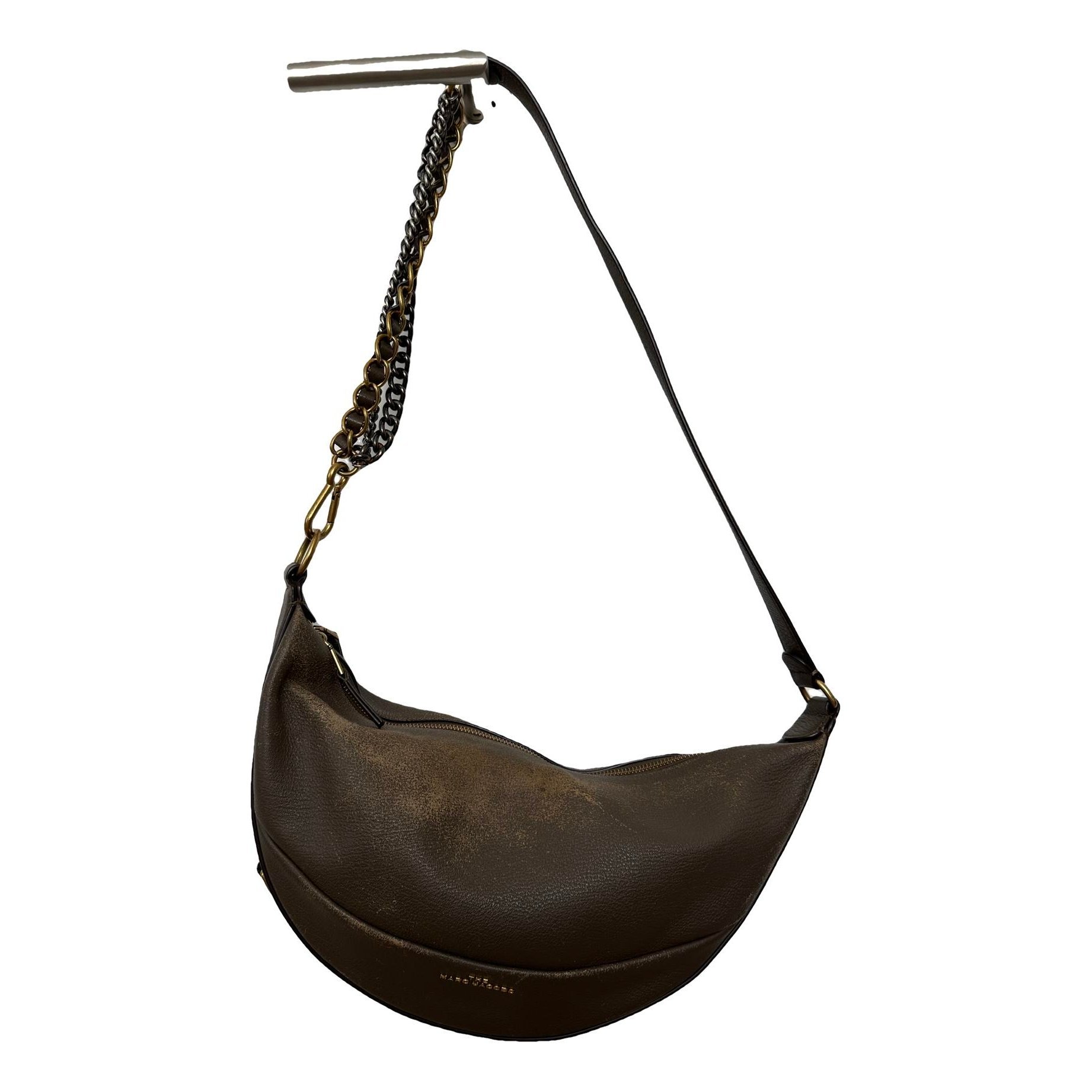 Leather clutch bag
