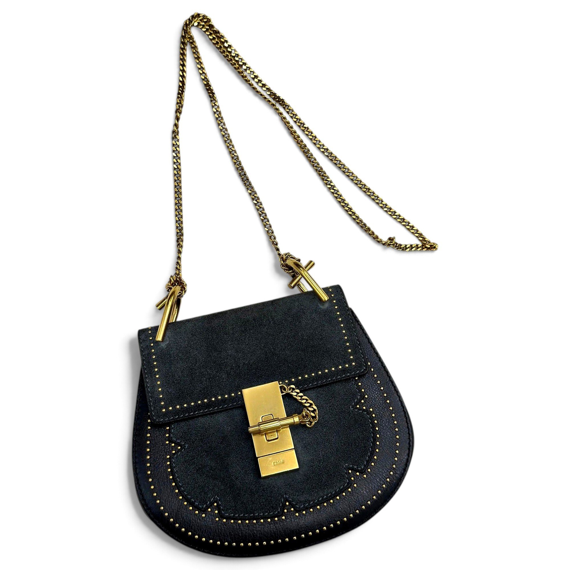 Drew leather crossbody bag