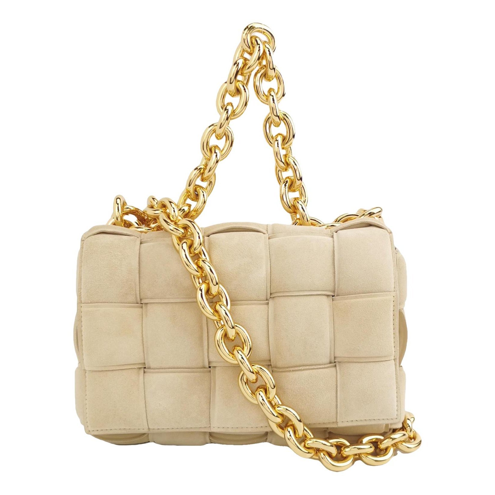 Cassette leather handbag