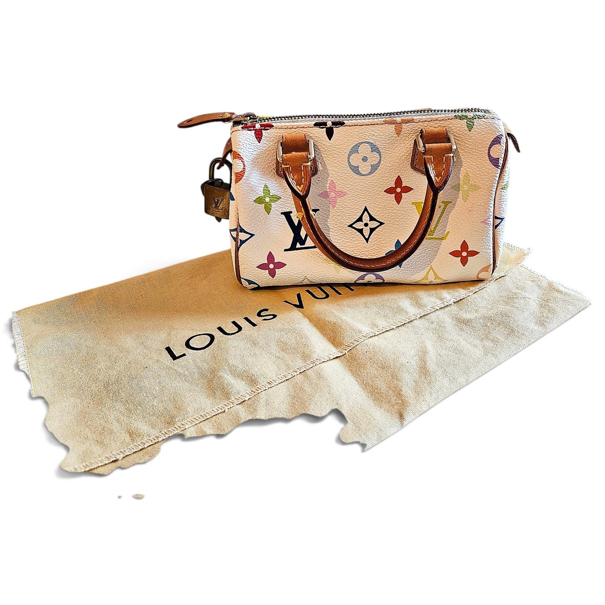 Louis Vuitton Nano Speedy / Mini HL leather handbag