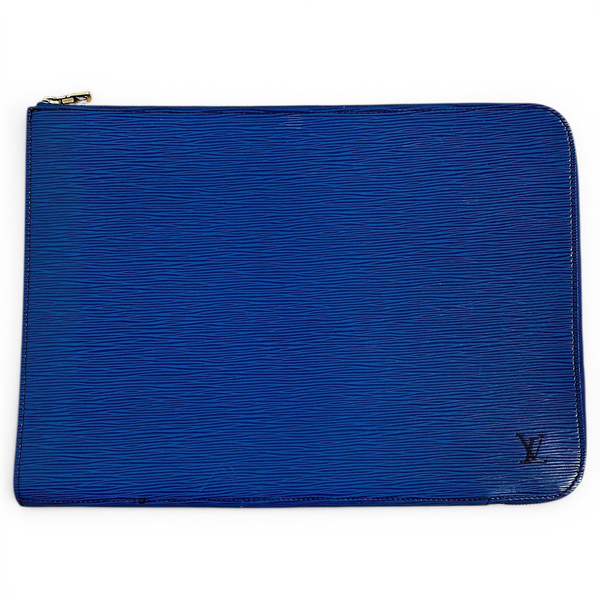 Leather clutch bag