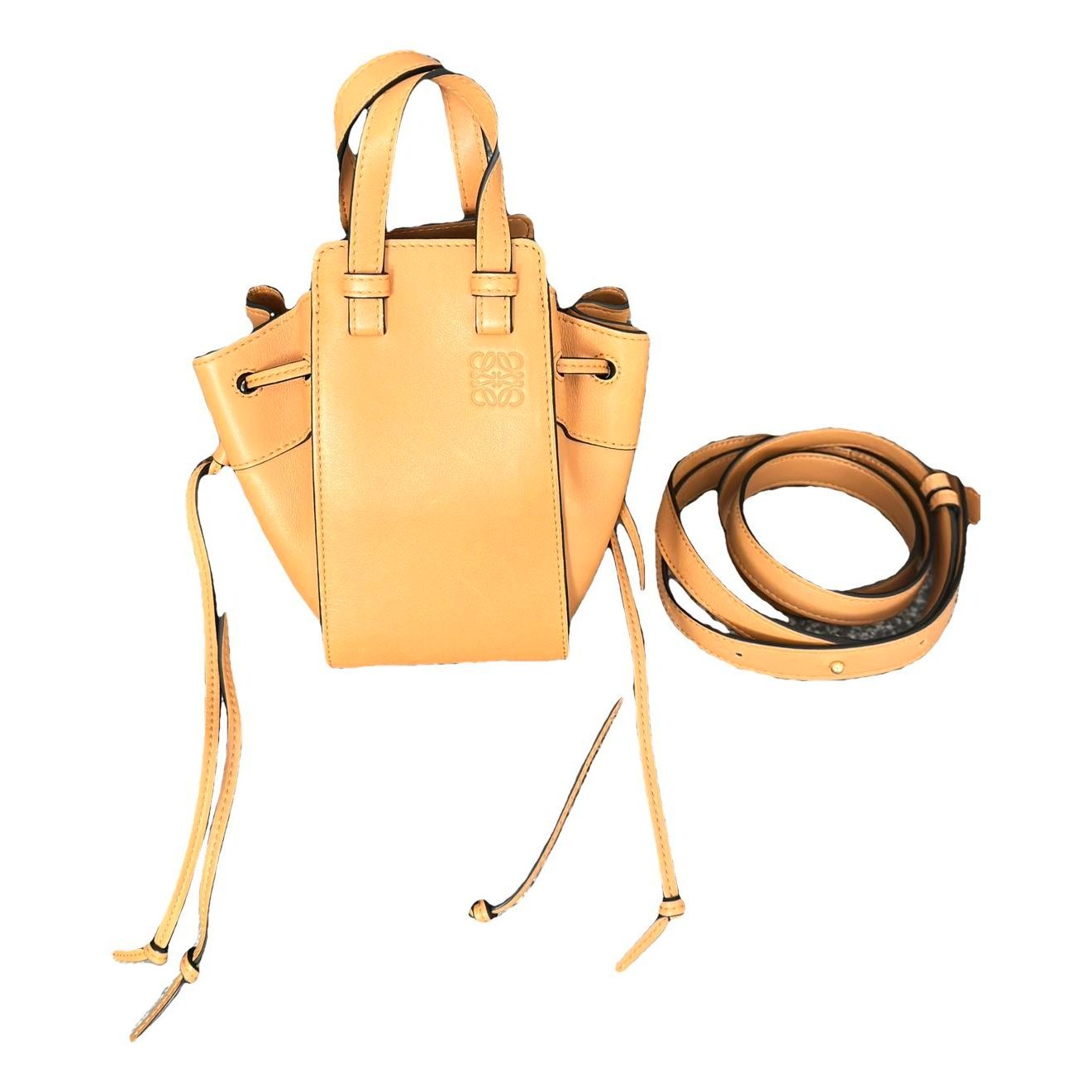 Hammock leather handbag