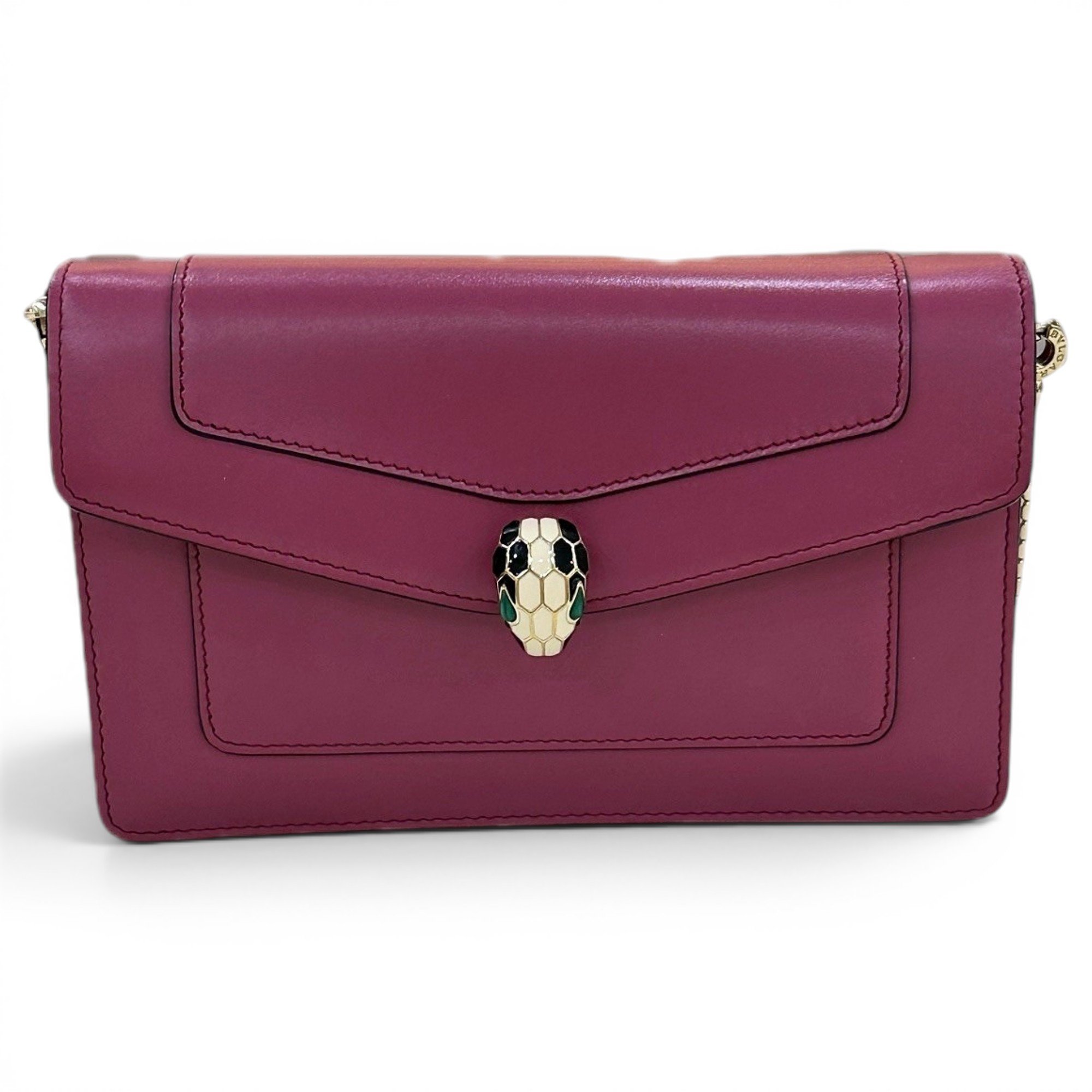 Serpenti leather handbag