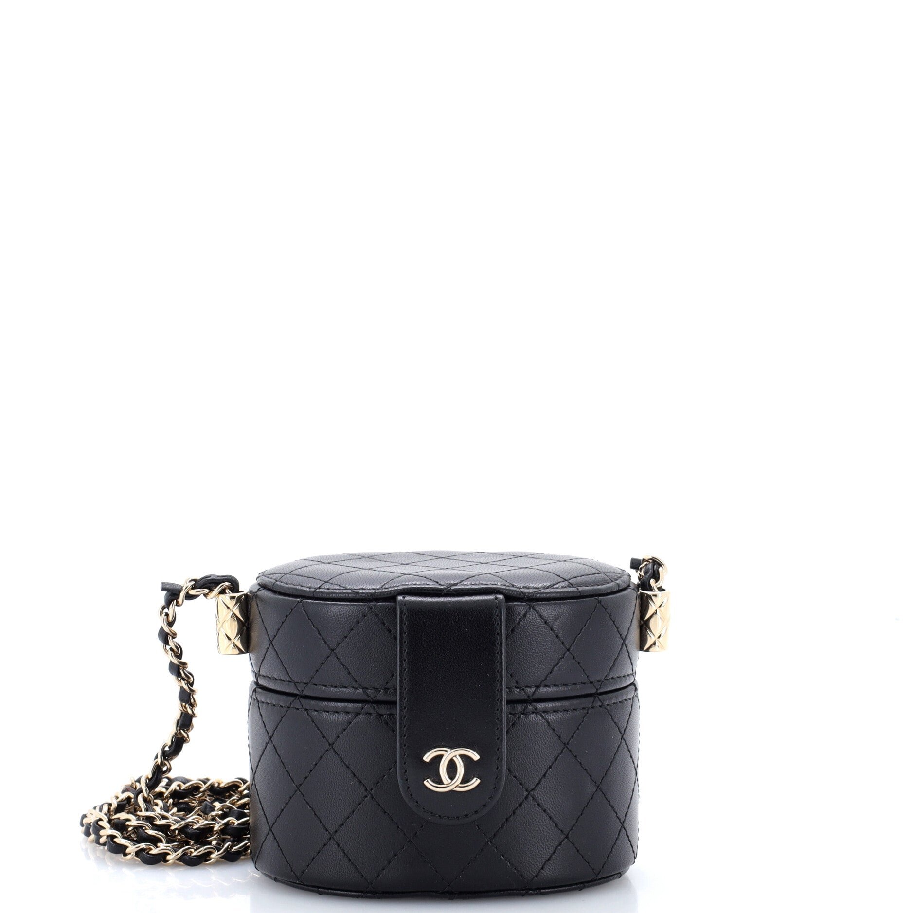 Chanel CC Allure Vanity Case with Chain Quilted Lambskin Mini