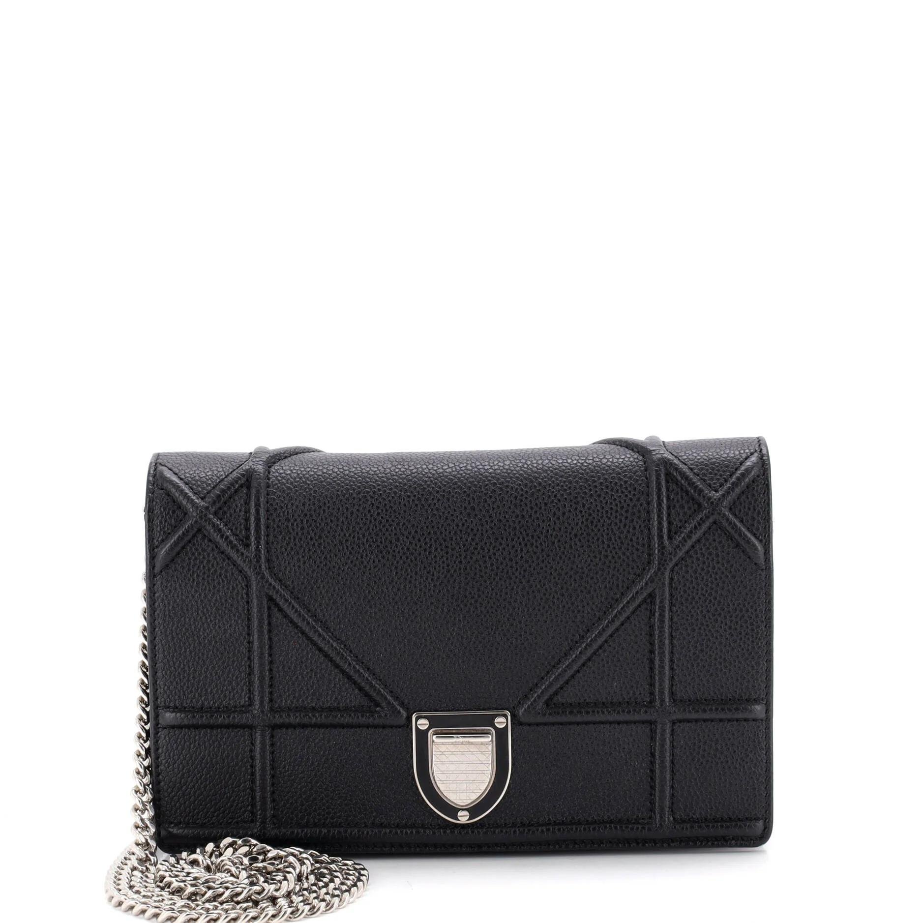 Leather clutch bag