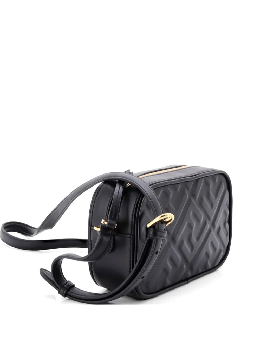Camera Case Bag Zucca Embossed Leather Mini crossbody bag