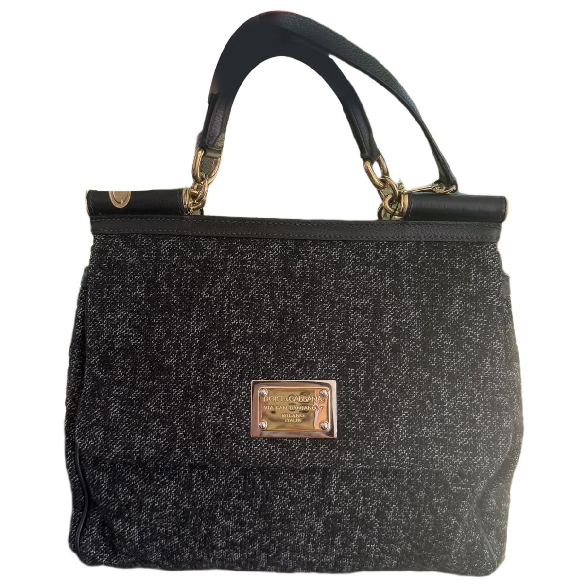 Sicily tweed handbag