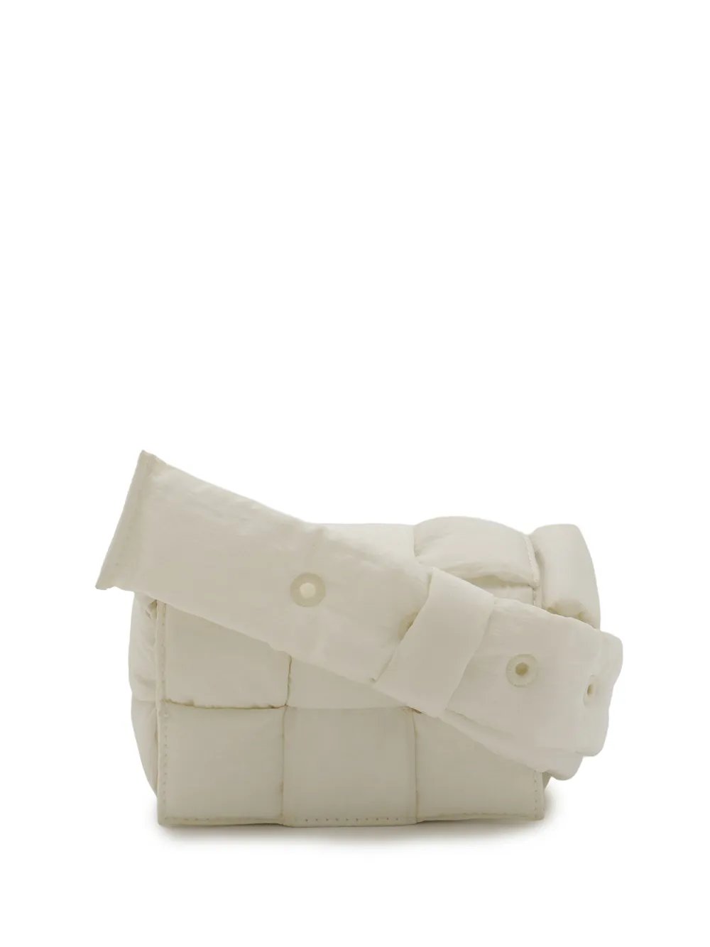 Bottega Veneta 2012-2026 Candy Nylon Intrecciato Padded Tech Cassette crossbody bag