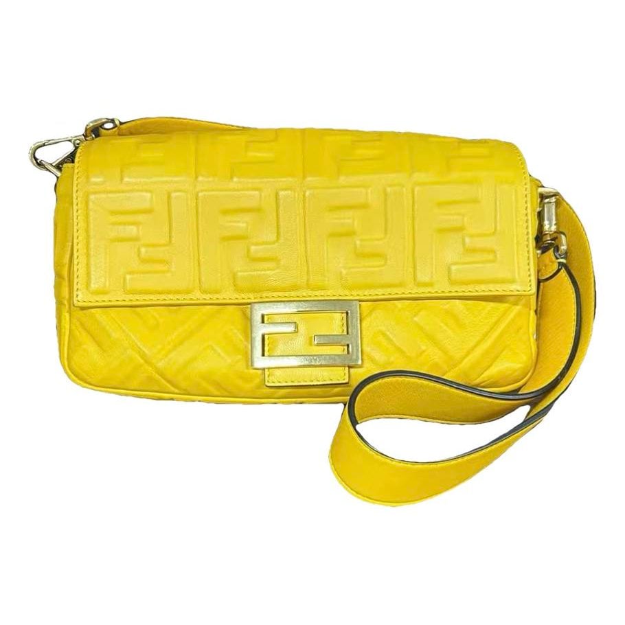 Baguette leather handbag