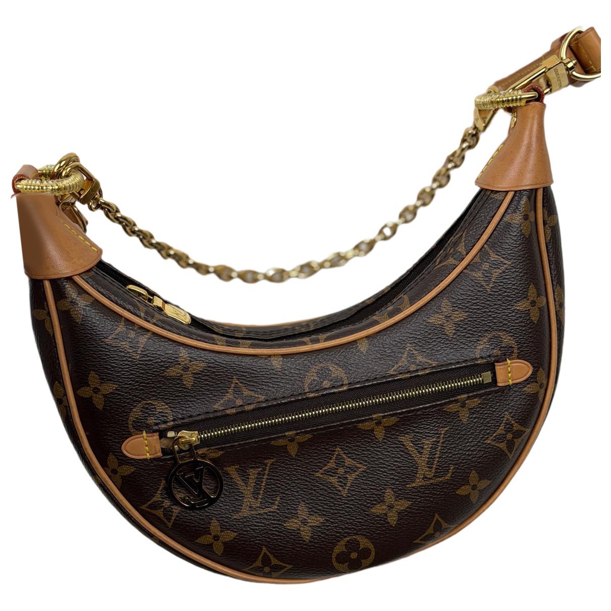Loop leather handbag