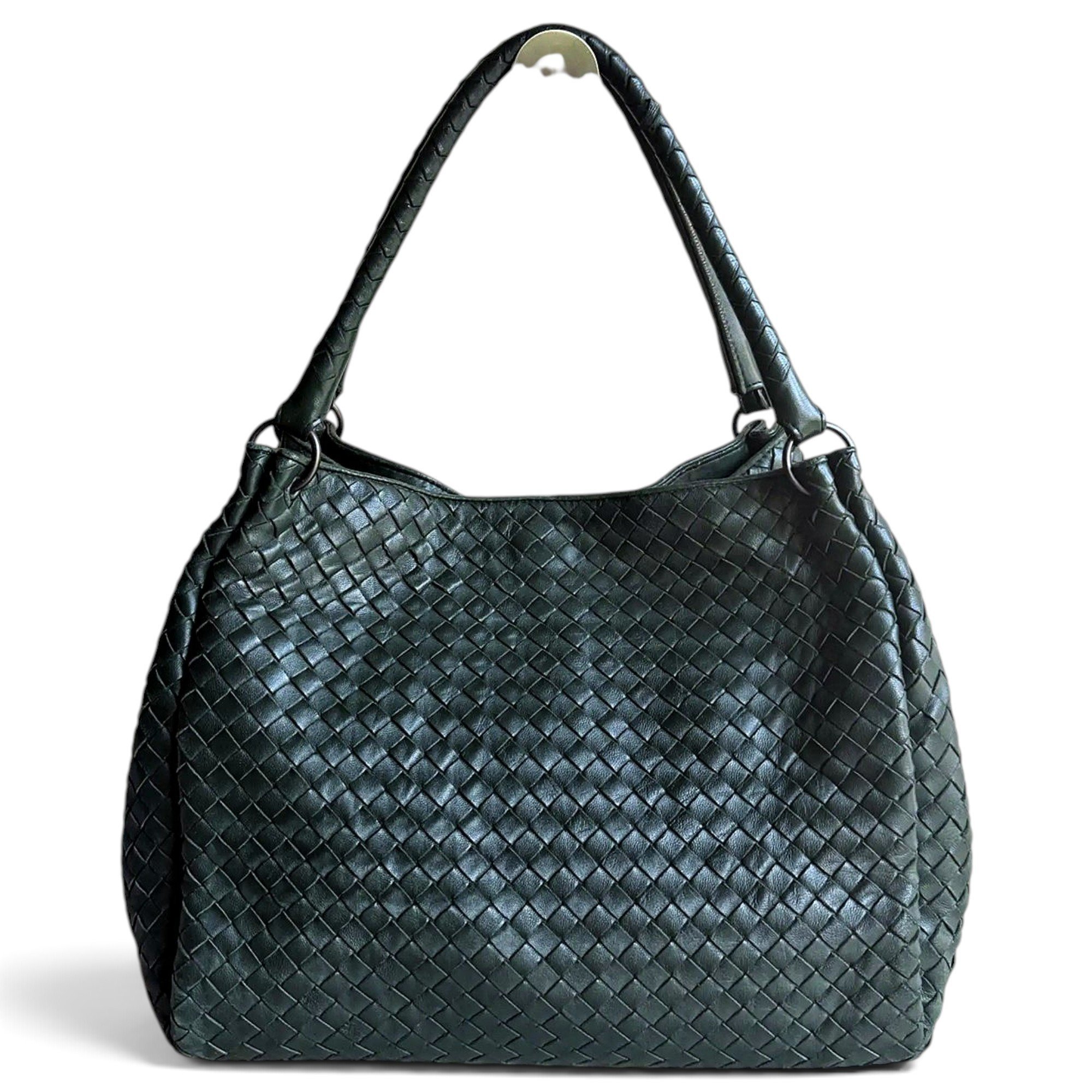 Parachute leather handbag