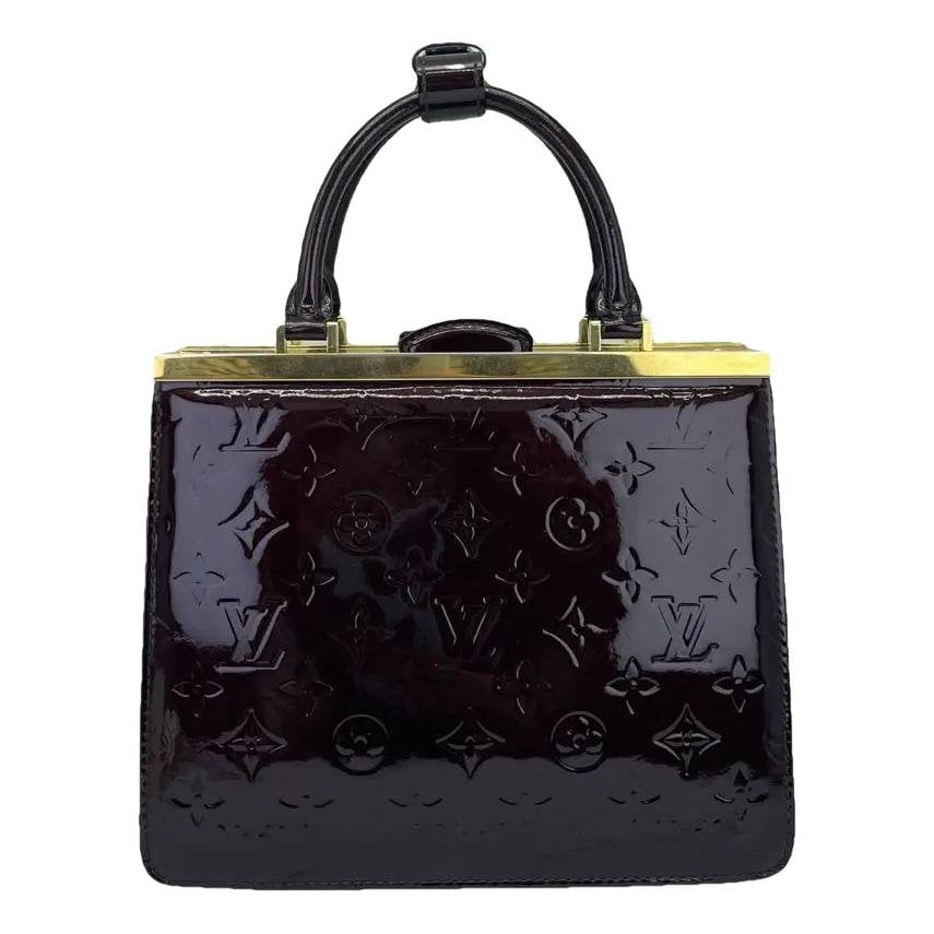 Patent leather handbag