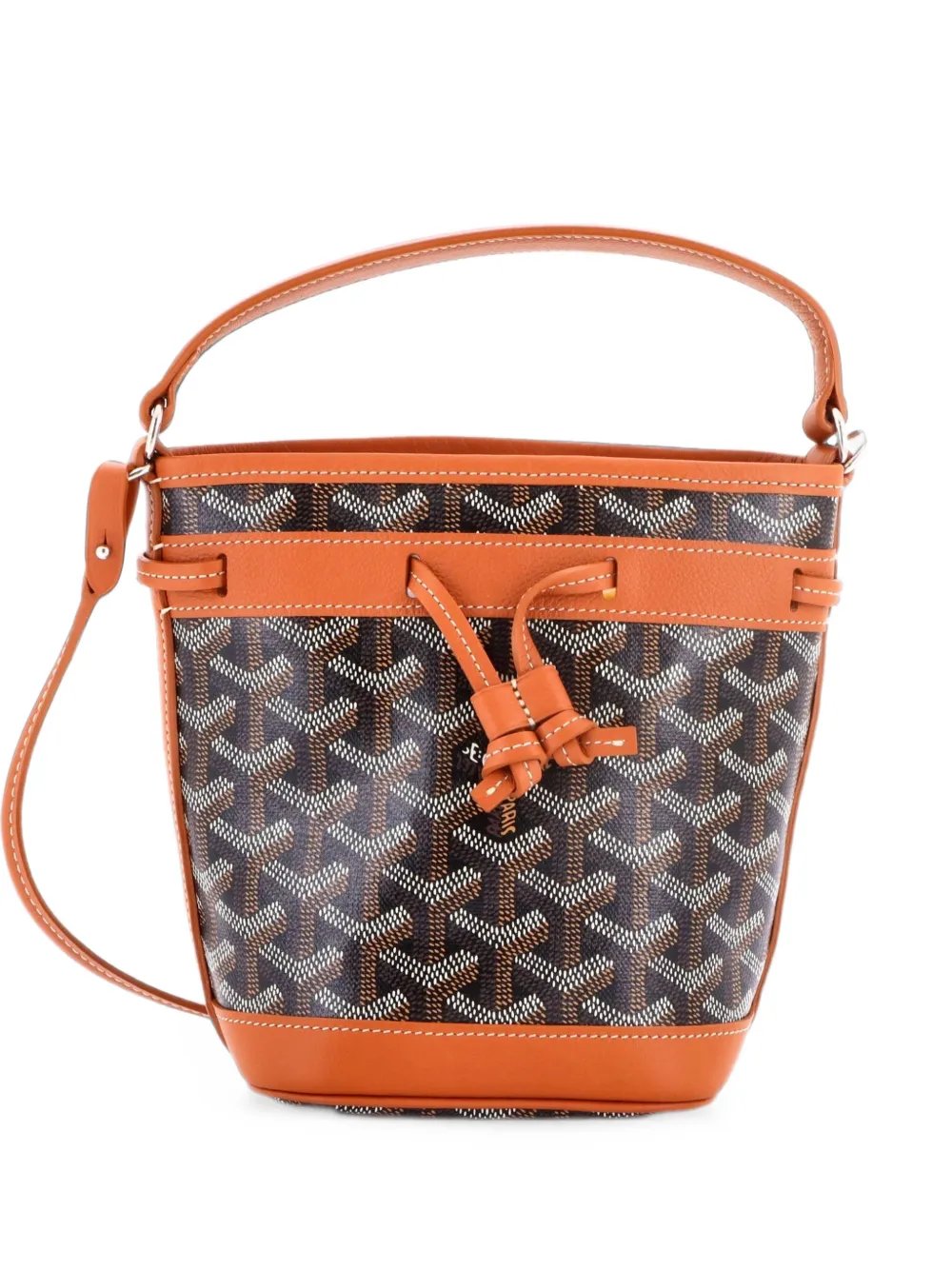Petit Flot Coated Canvas Mini bucket bag
