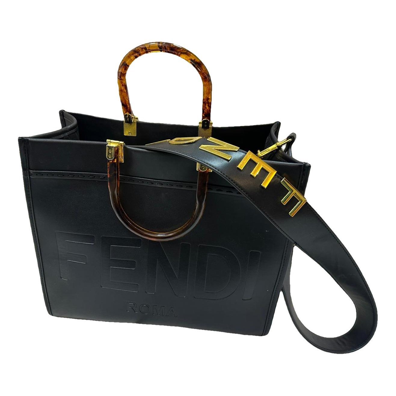 Leather tote