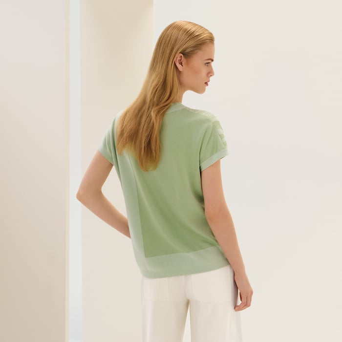 Vert Tendre "Brides De Gala" Short-sleeve Sweater