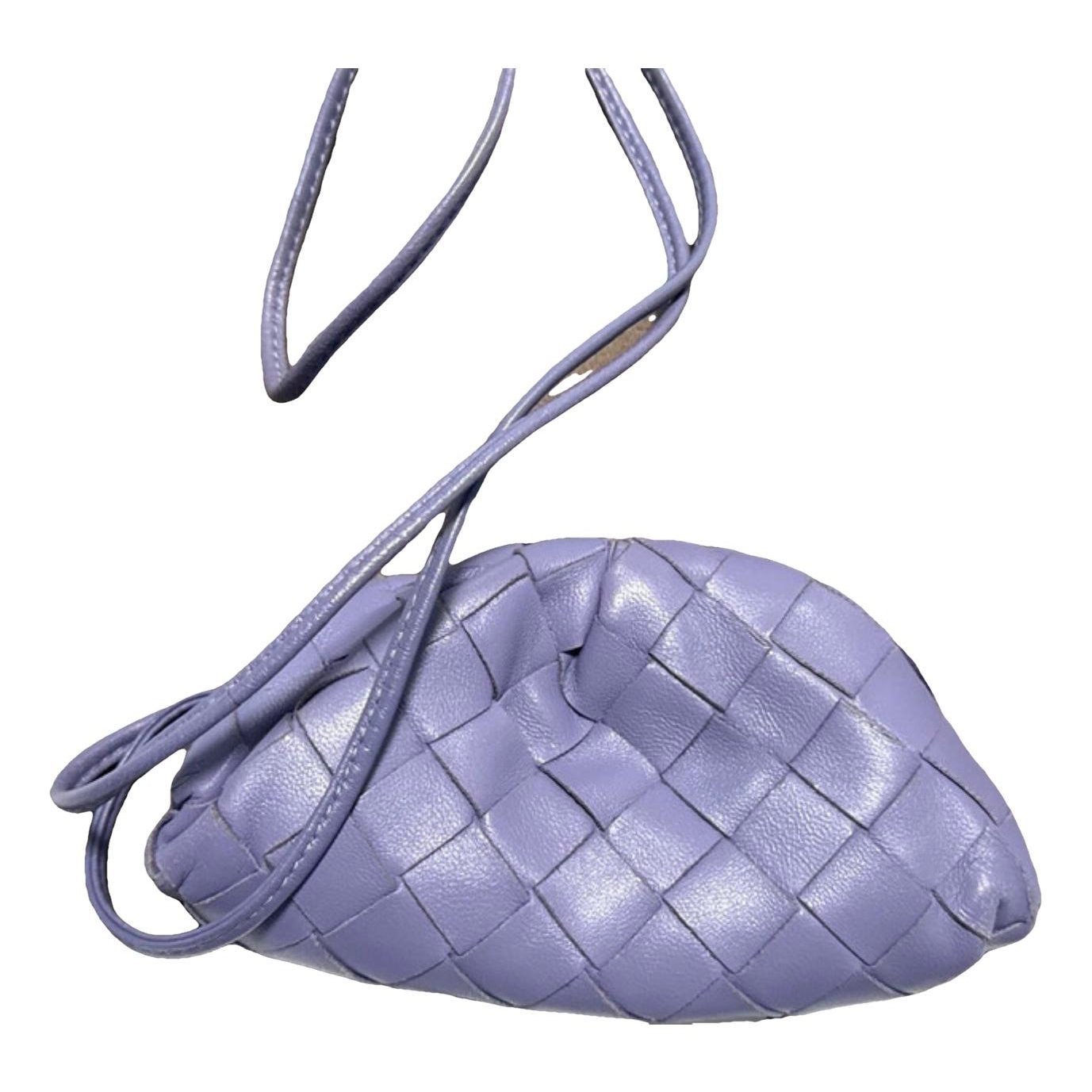 Pouch leather clutch bag