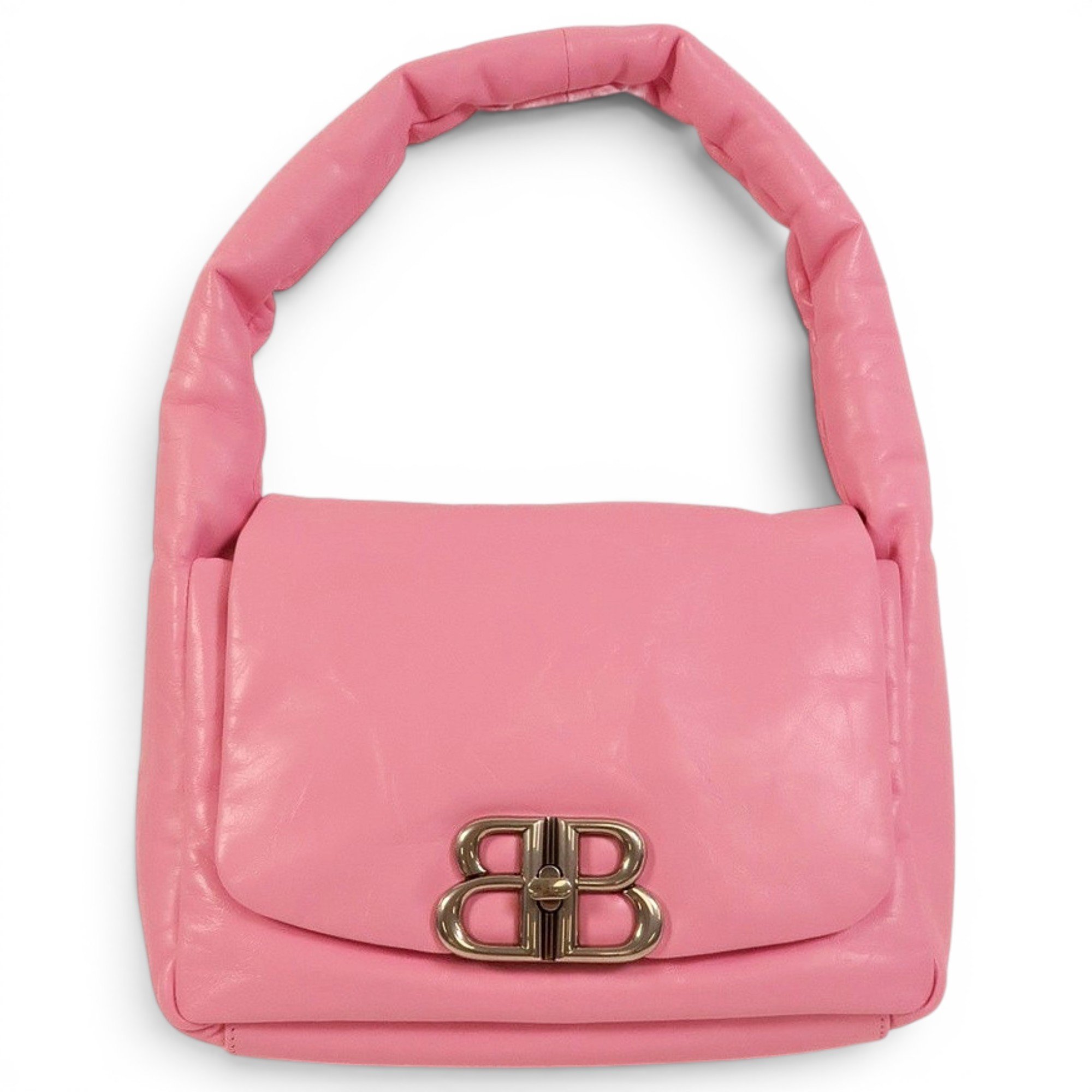 Crush leather handbag