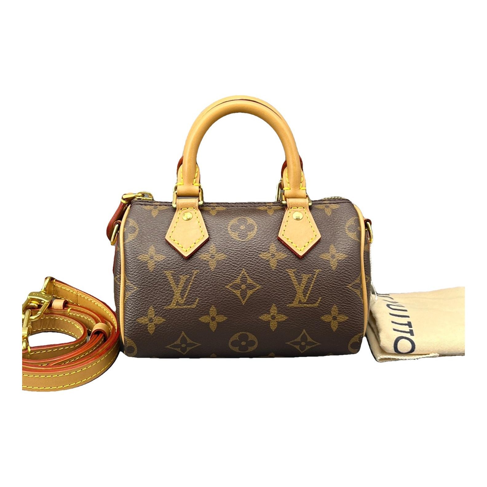 Louis Vuitton Nano Speedy / Mini HL leather handbag