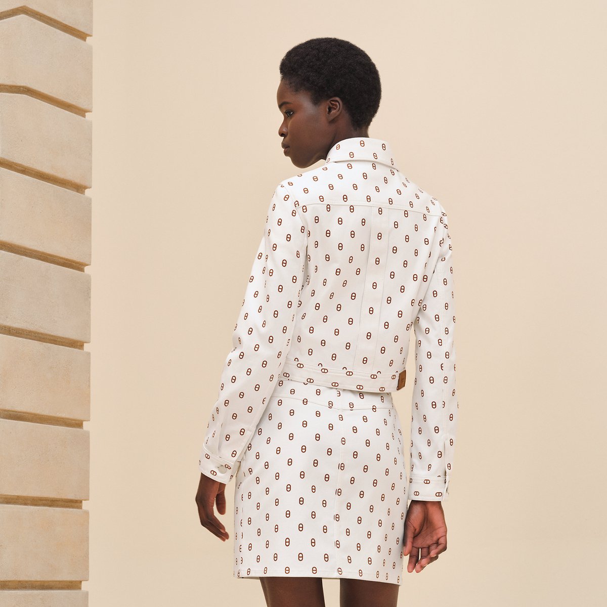 Marron Fauve "Chaine D'Ancre" Denim Jacket