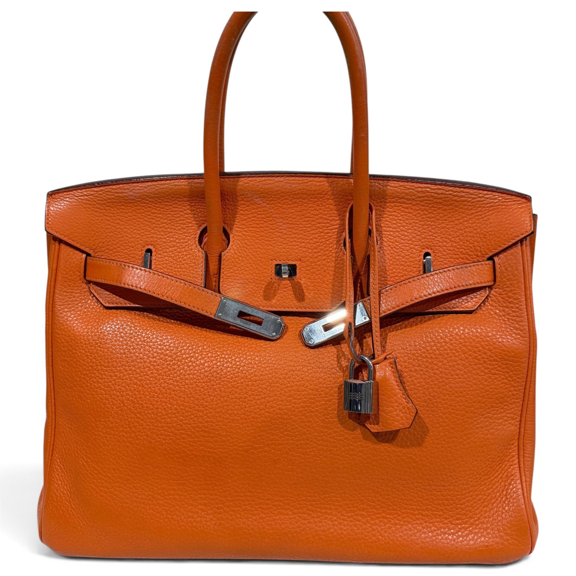 Birkin 35 leather handbag