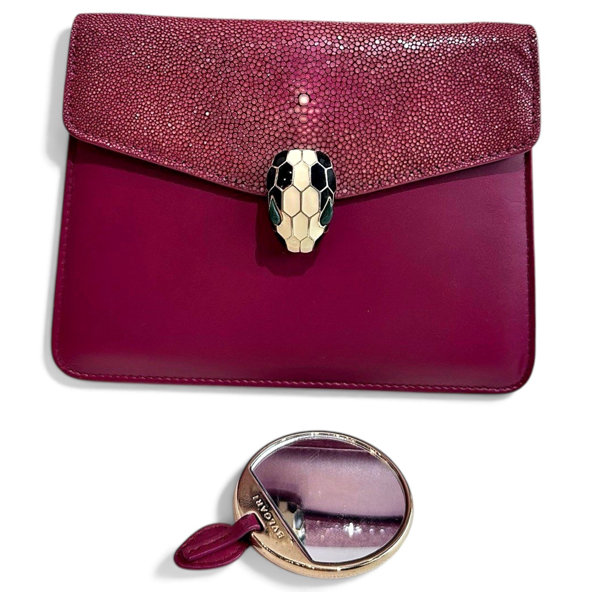 Serpenti leather handbag