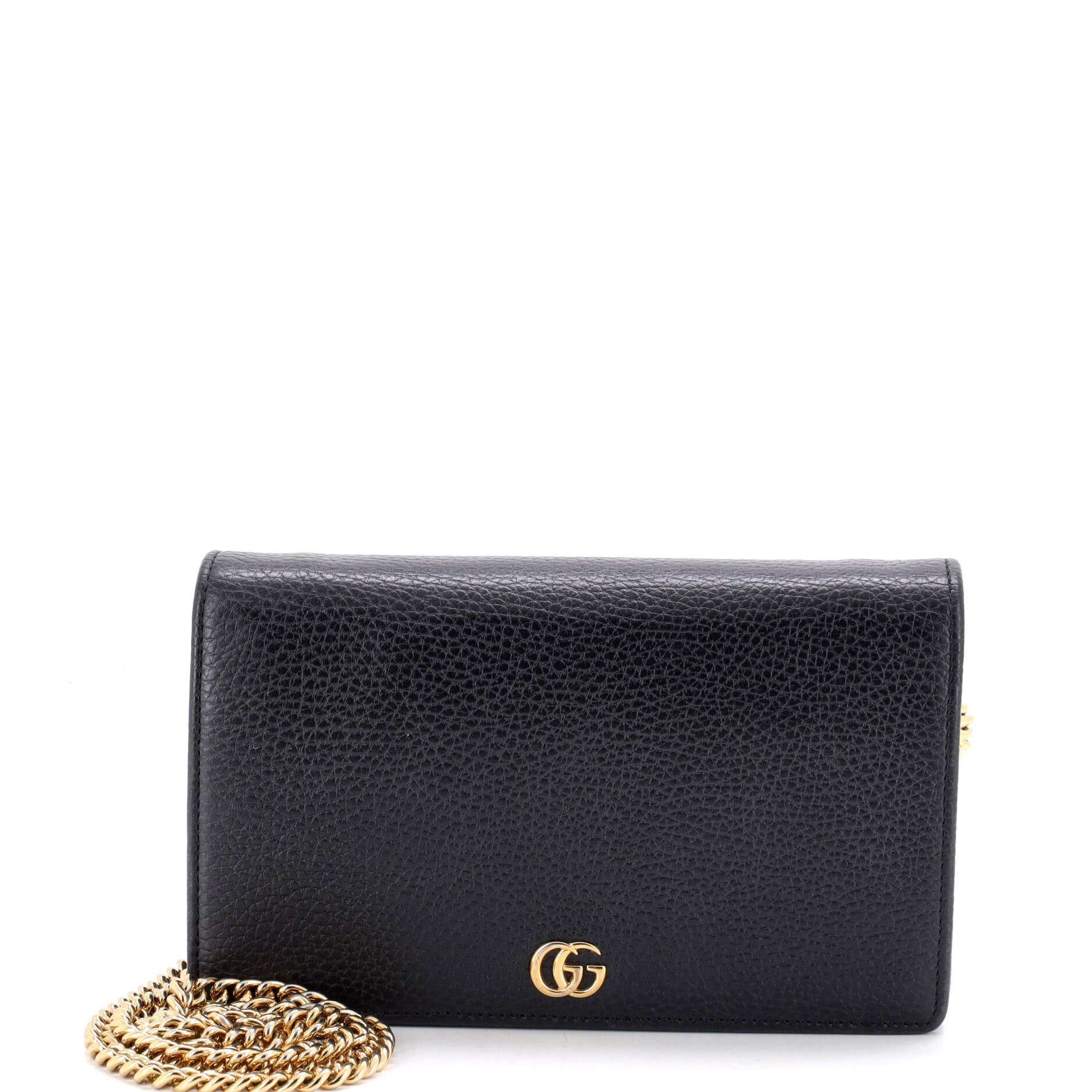 Petite GG Marmont Chain Wallet Leather Mini