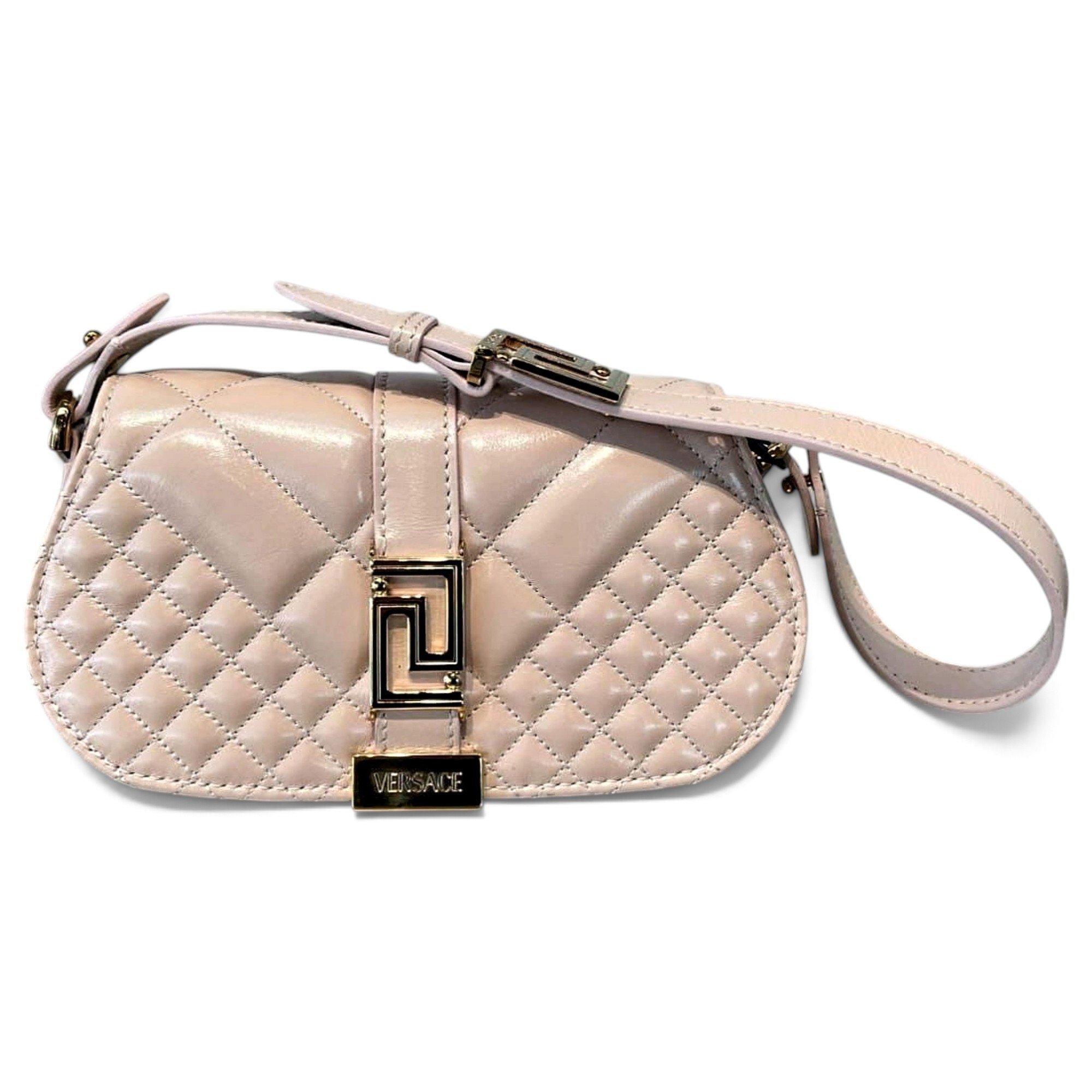 Greca Goddess patent leather handbag