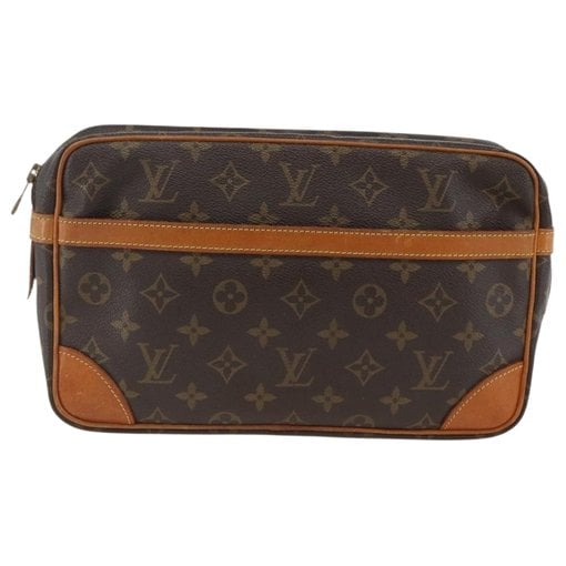 Leather clutch bag