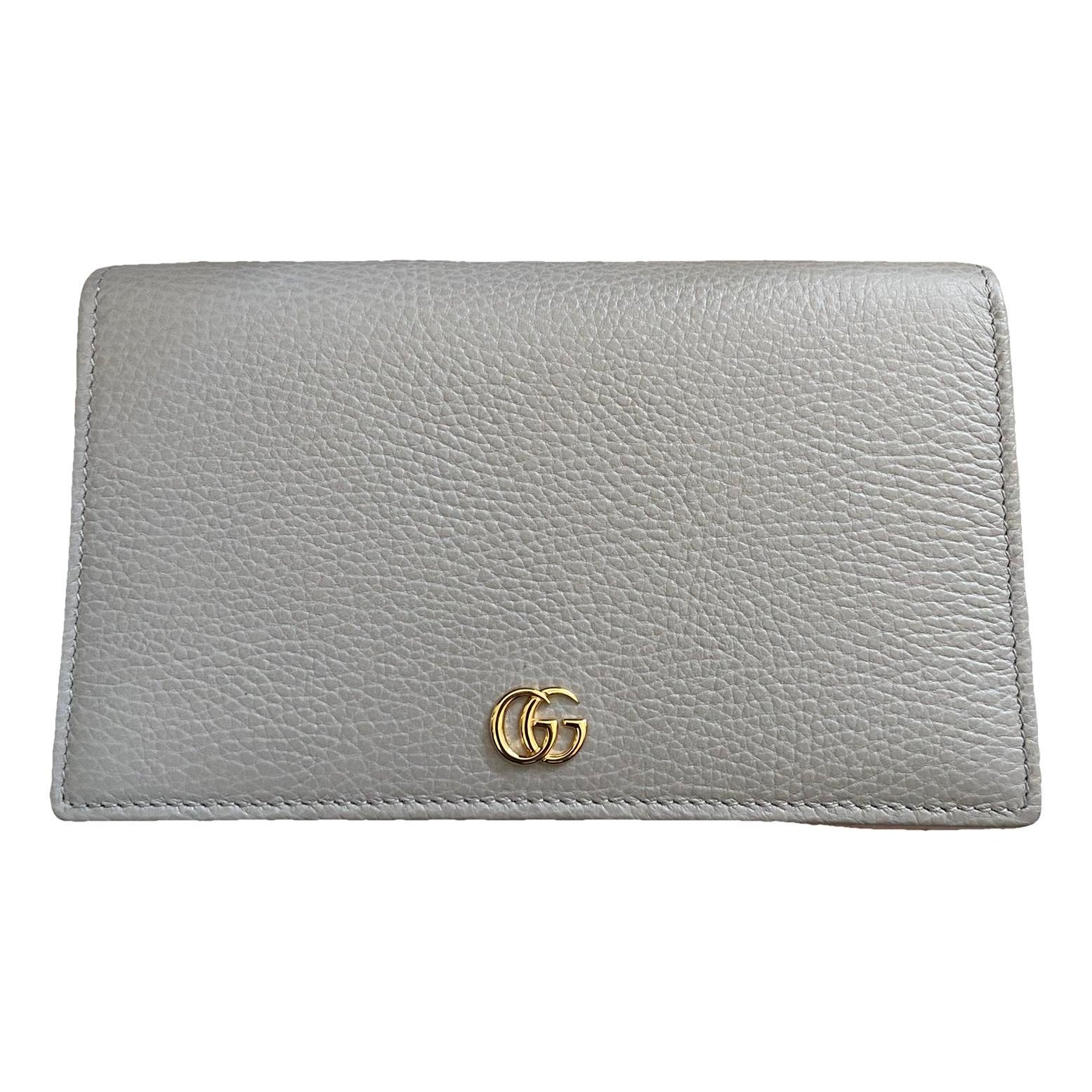 GG Marmont Chain Flap Wallet leather crossbody bag