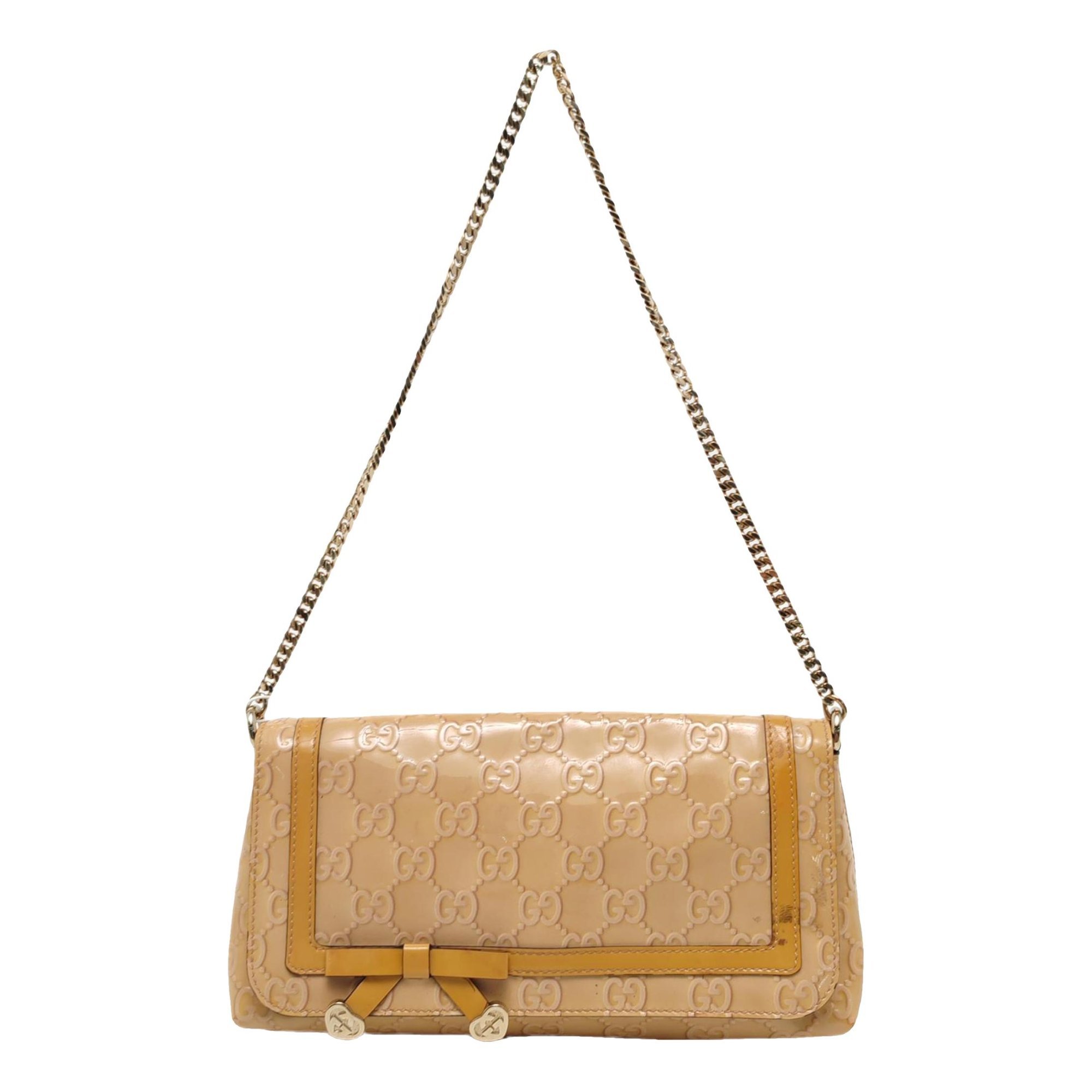 Patent leather handbag