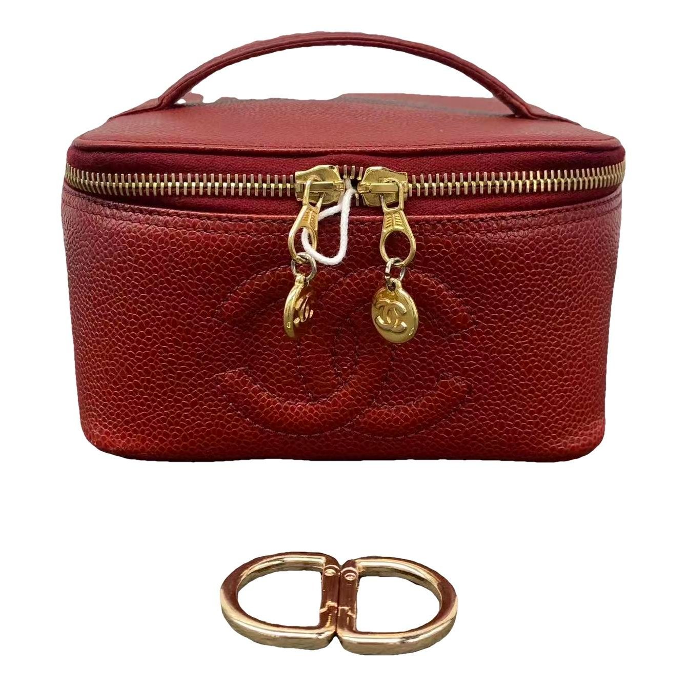 Vanity leather handbag