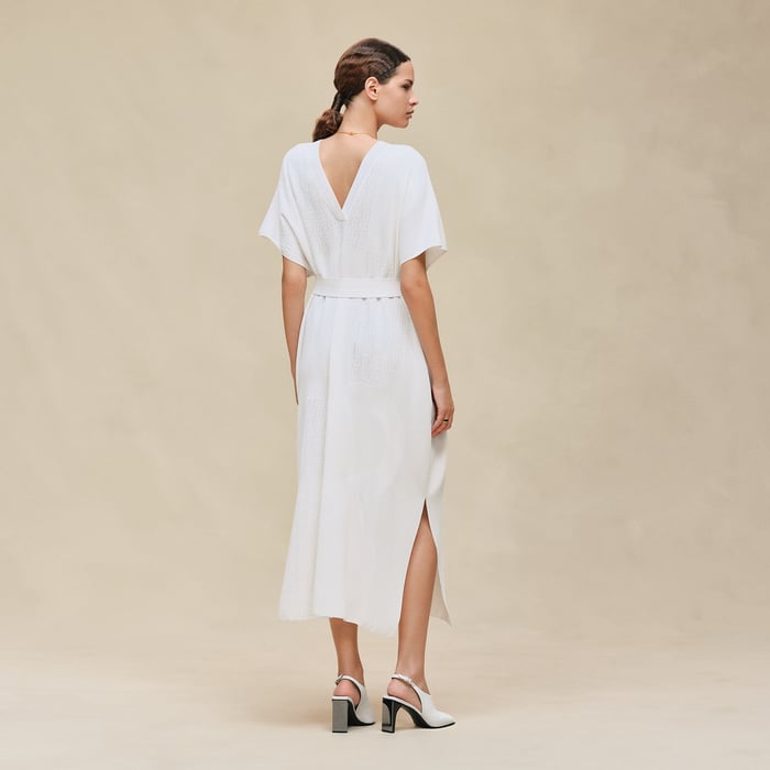 Blanc Cassé "Chaine d'Ancre" Long Caftan Dress