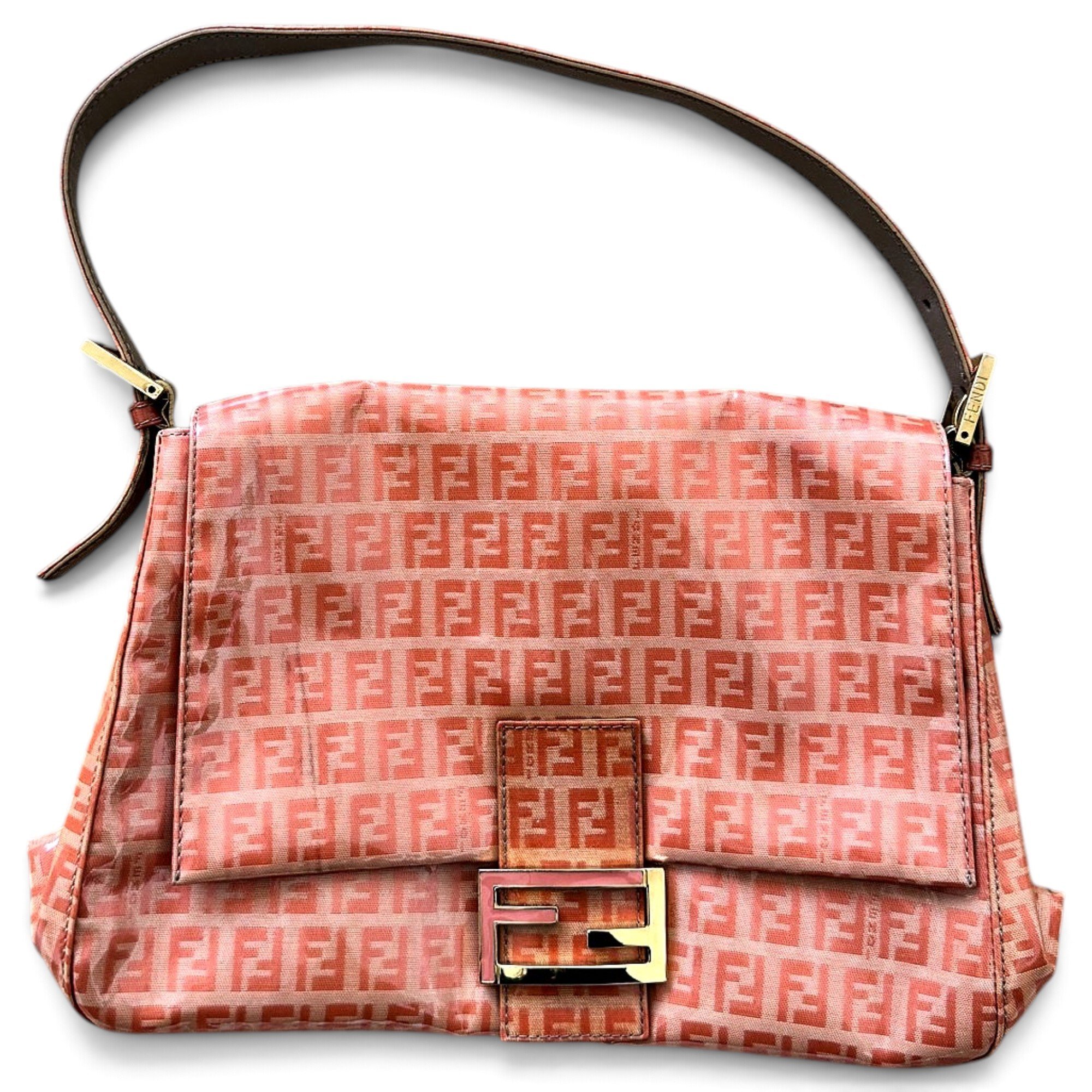 Baguette vinyl handbag