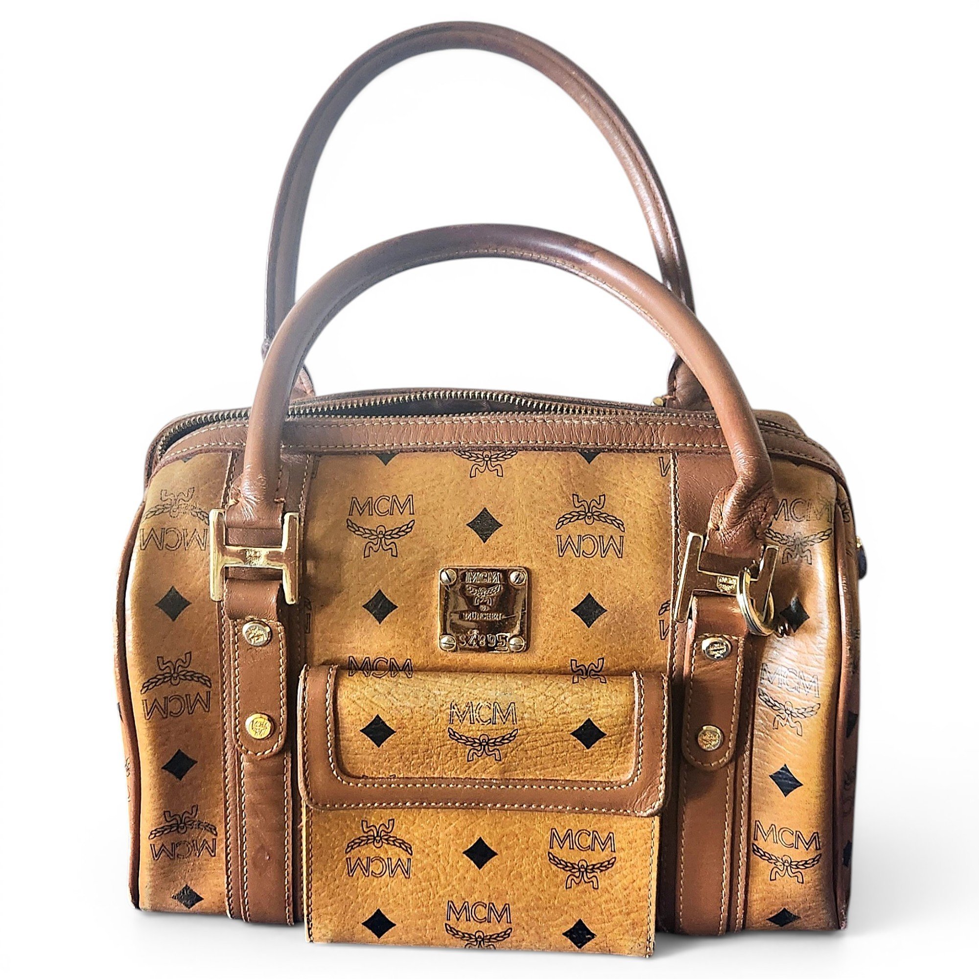 Boston leather handbag
