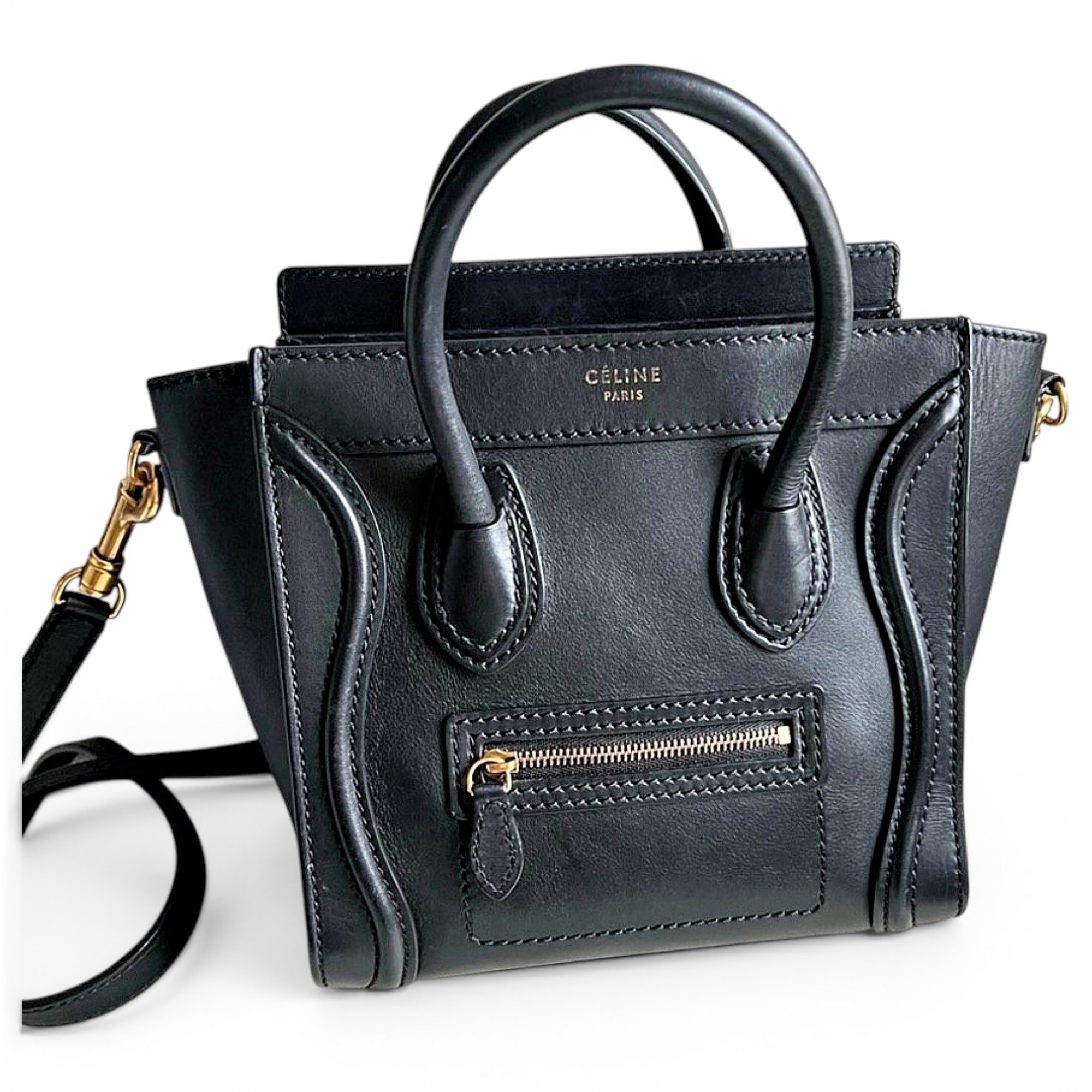 Nano Luggage leather handbag