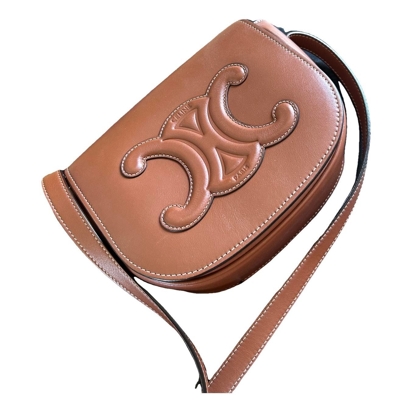 Triomphe leather handbag