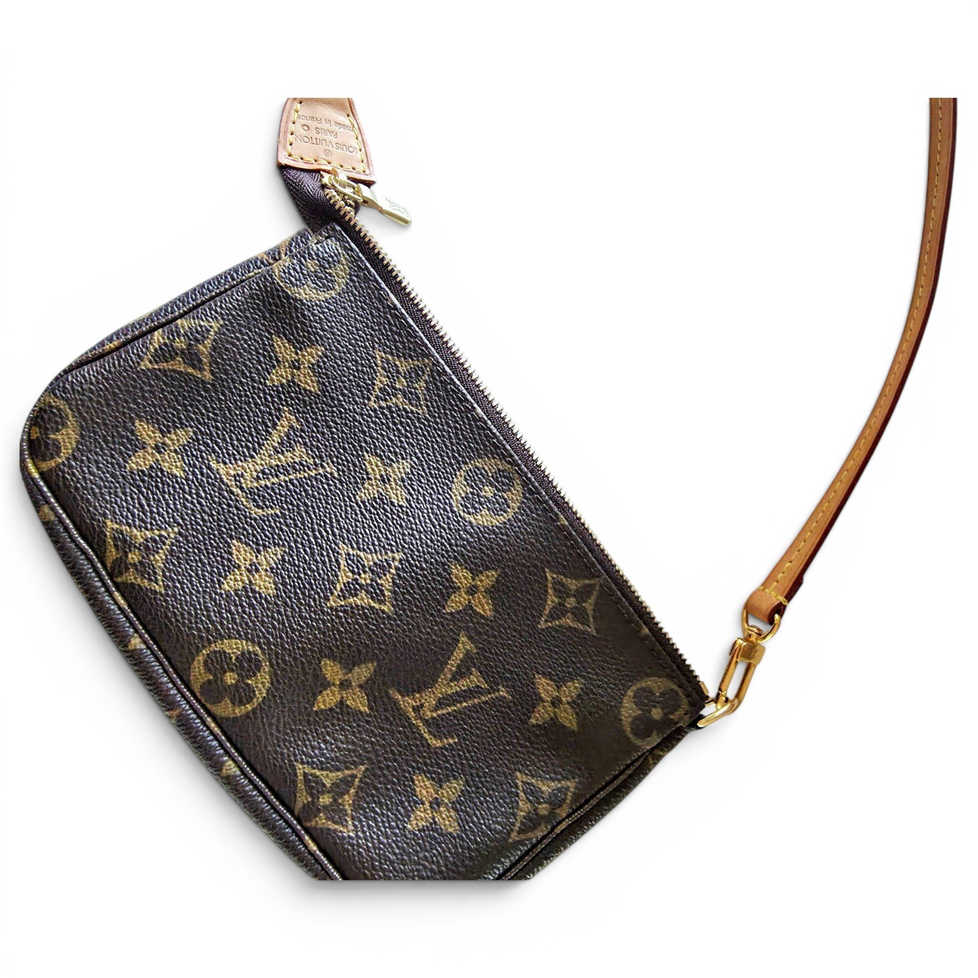 Pochette Accessoire patent leather handbag