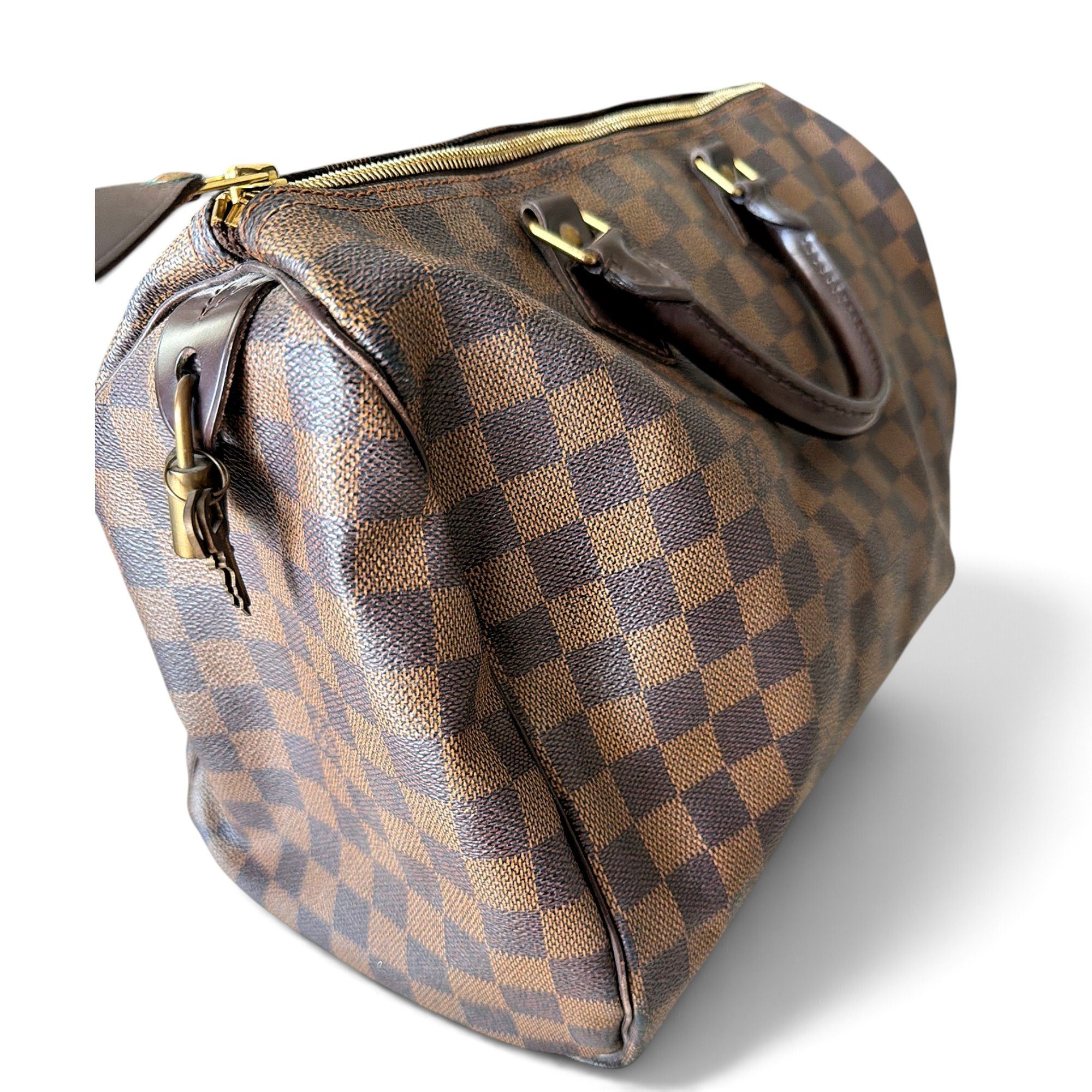 Speedy leather handbag