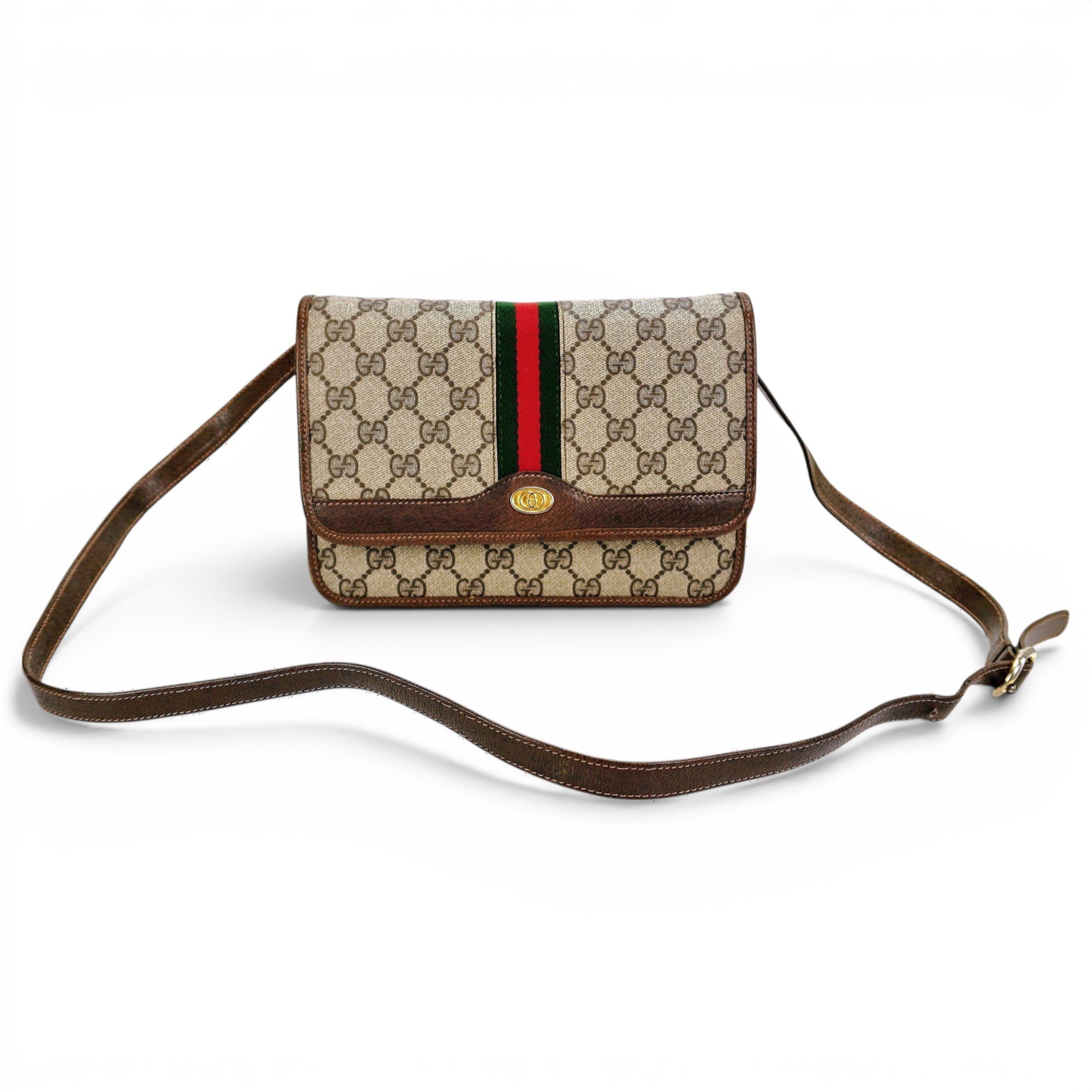 Ophidia leather crossbody bag