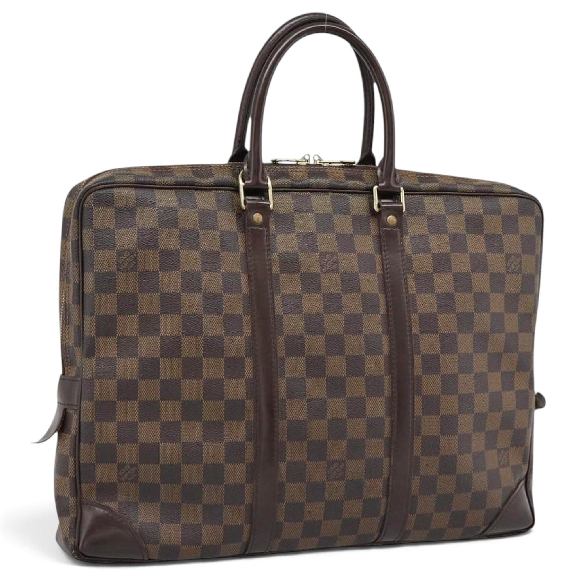 Porte Documents Voyage leather handbag