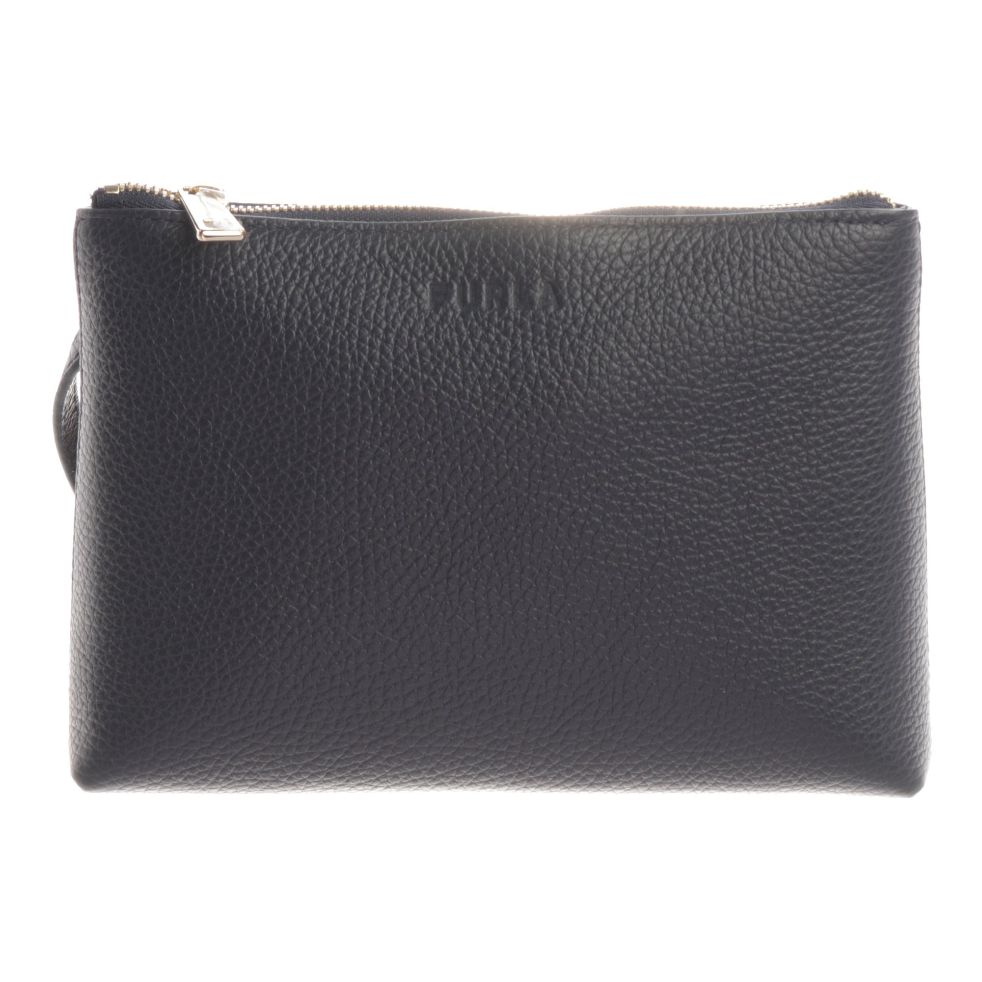 Leather clutch bag