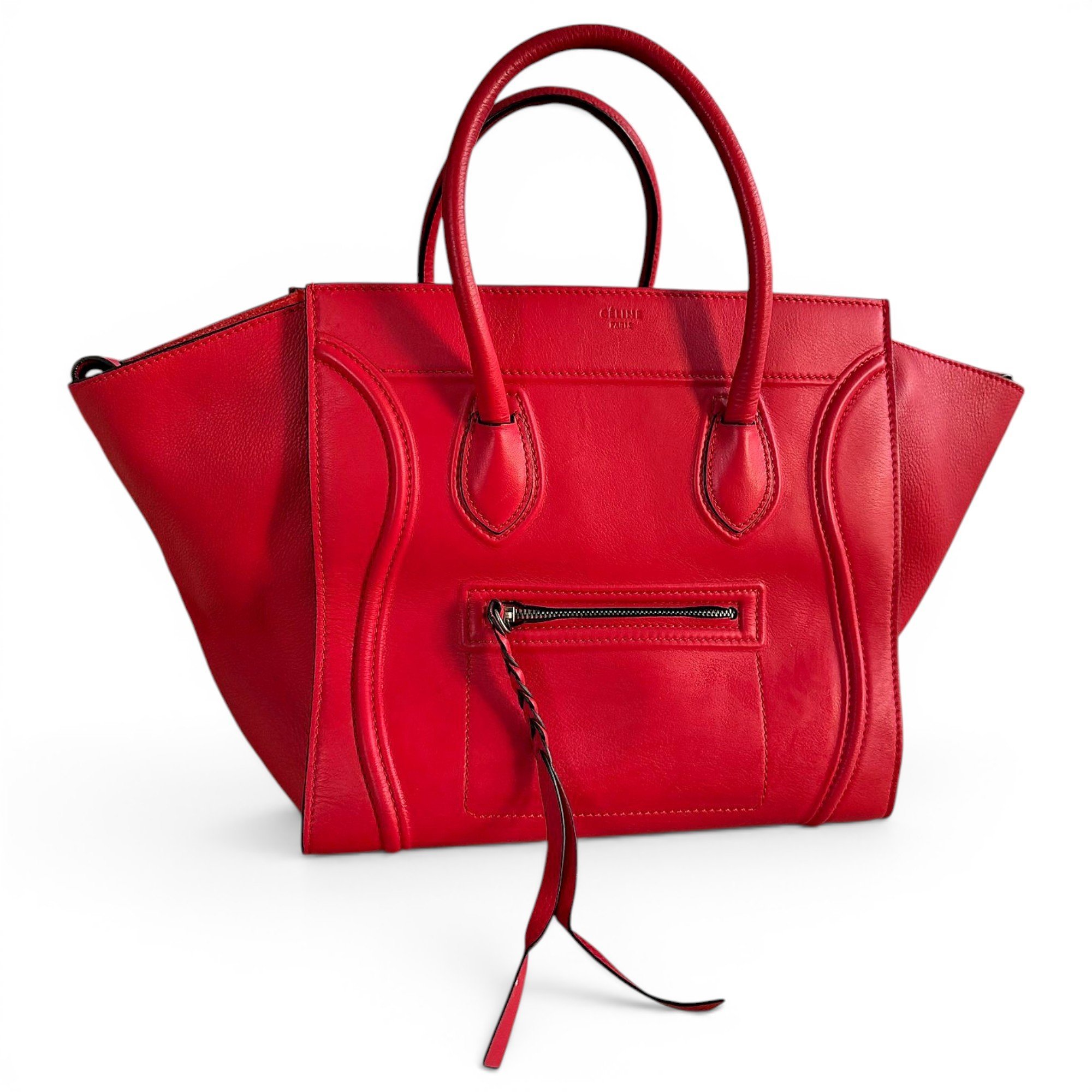 Luggage leather tote