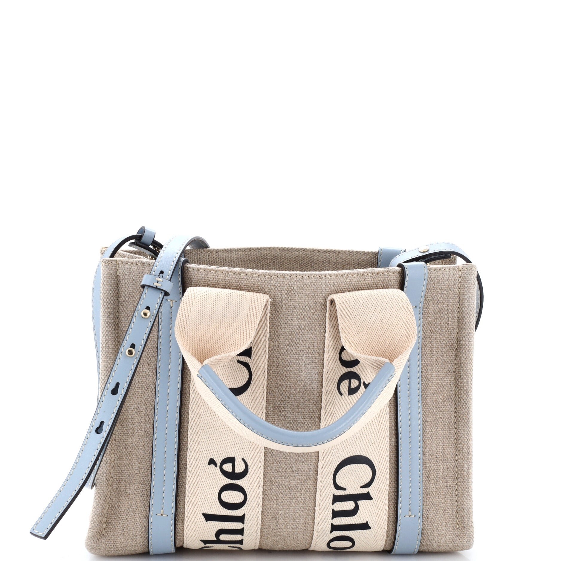 Woody Convertible Tote Canvas with Leather Small