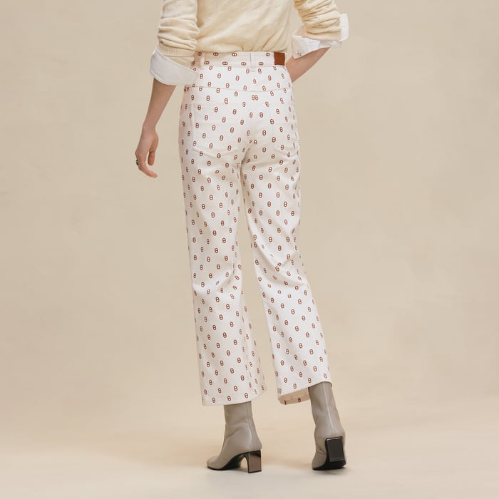 Marron Fauve "Chaine d'Ancre" Bootcut Pants