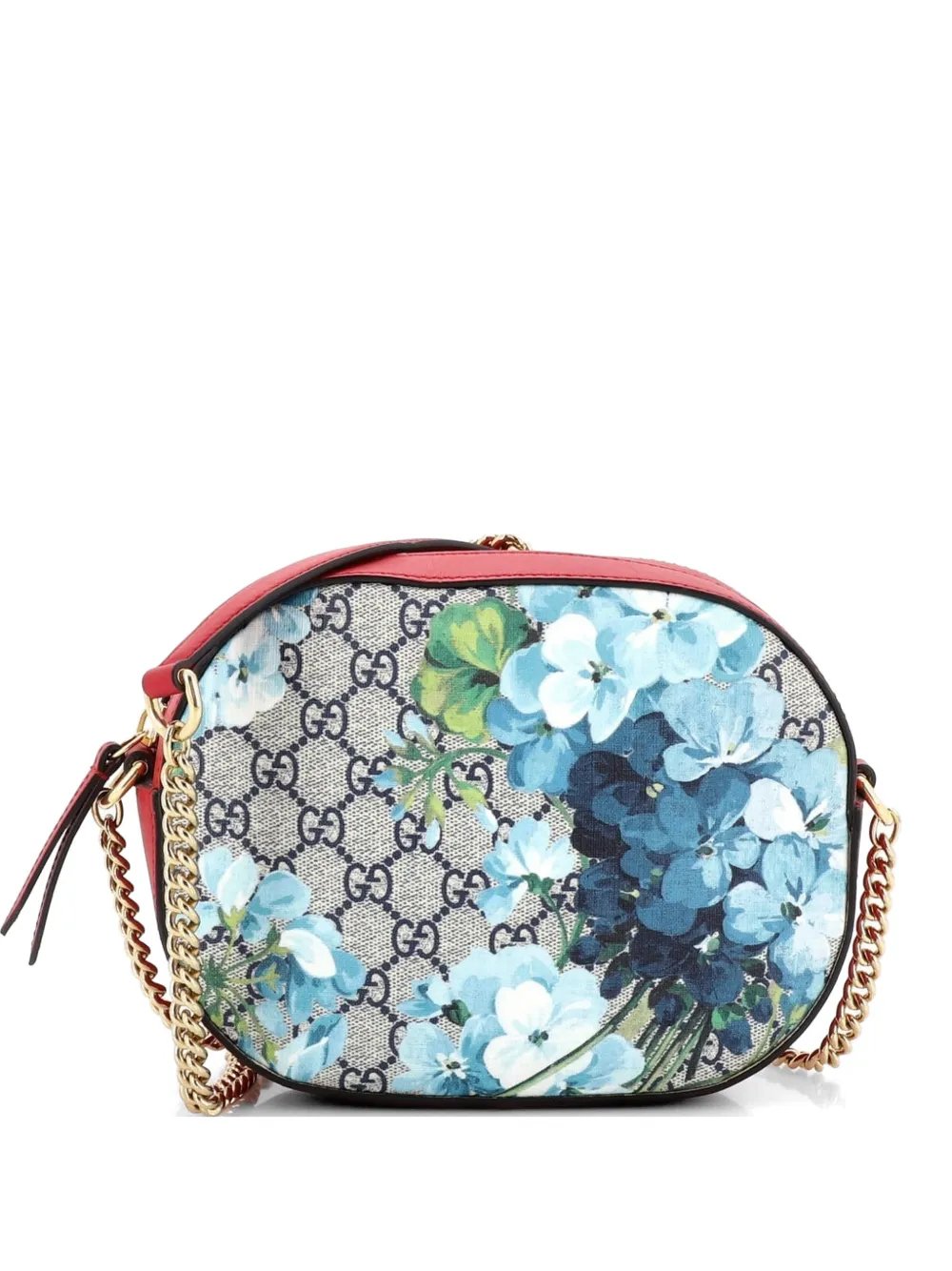 Chain Blooms Print GG Coated Canvas Mini crossbody bag