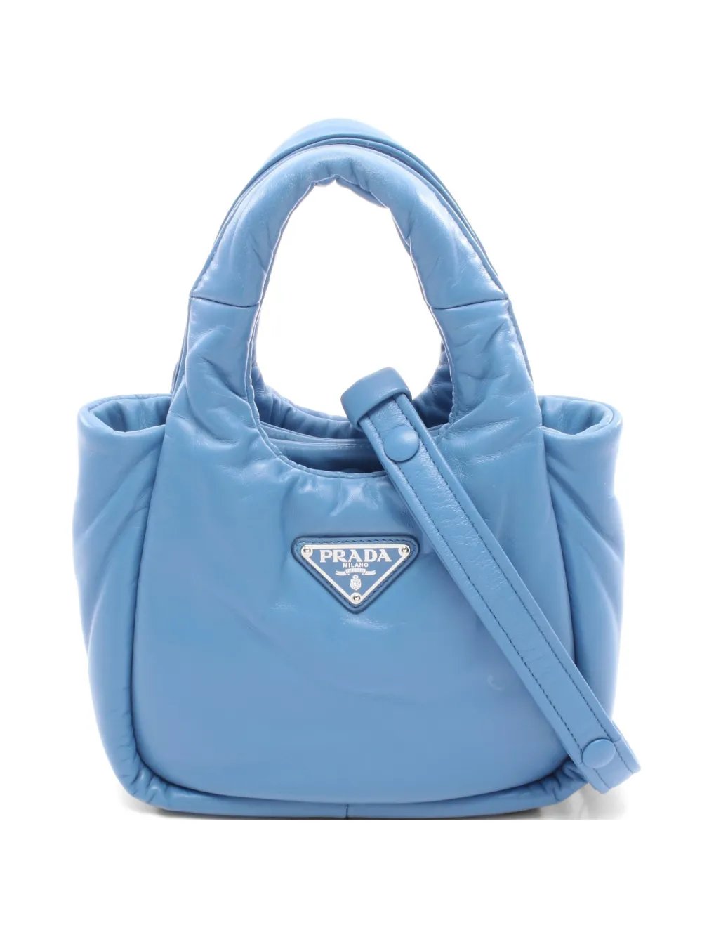 2010s padded leather tote bag