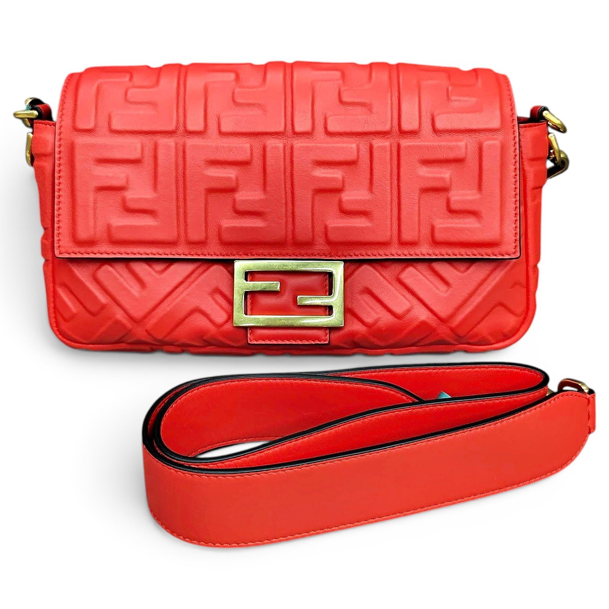 Baguette leather handbag