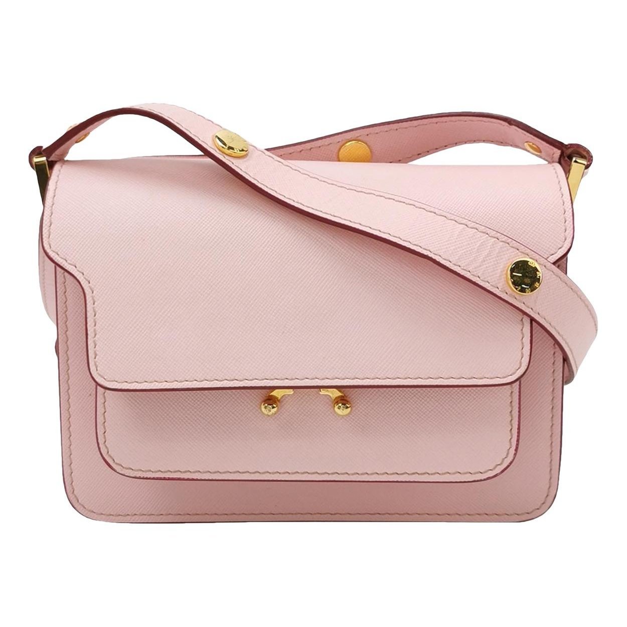 Trunk leather handbag