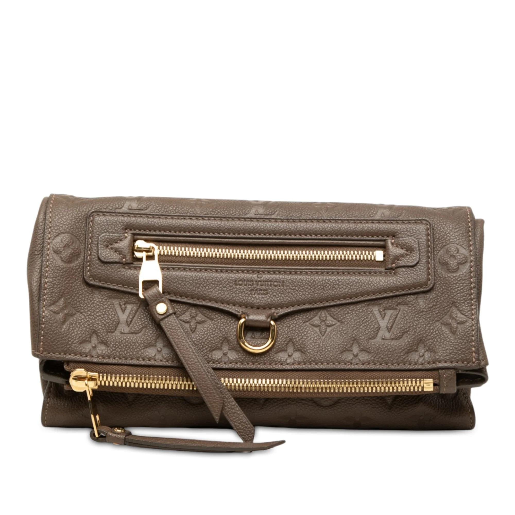 Pétillante leather clutch bag